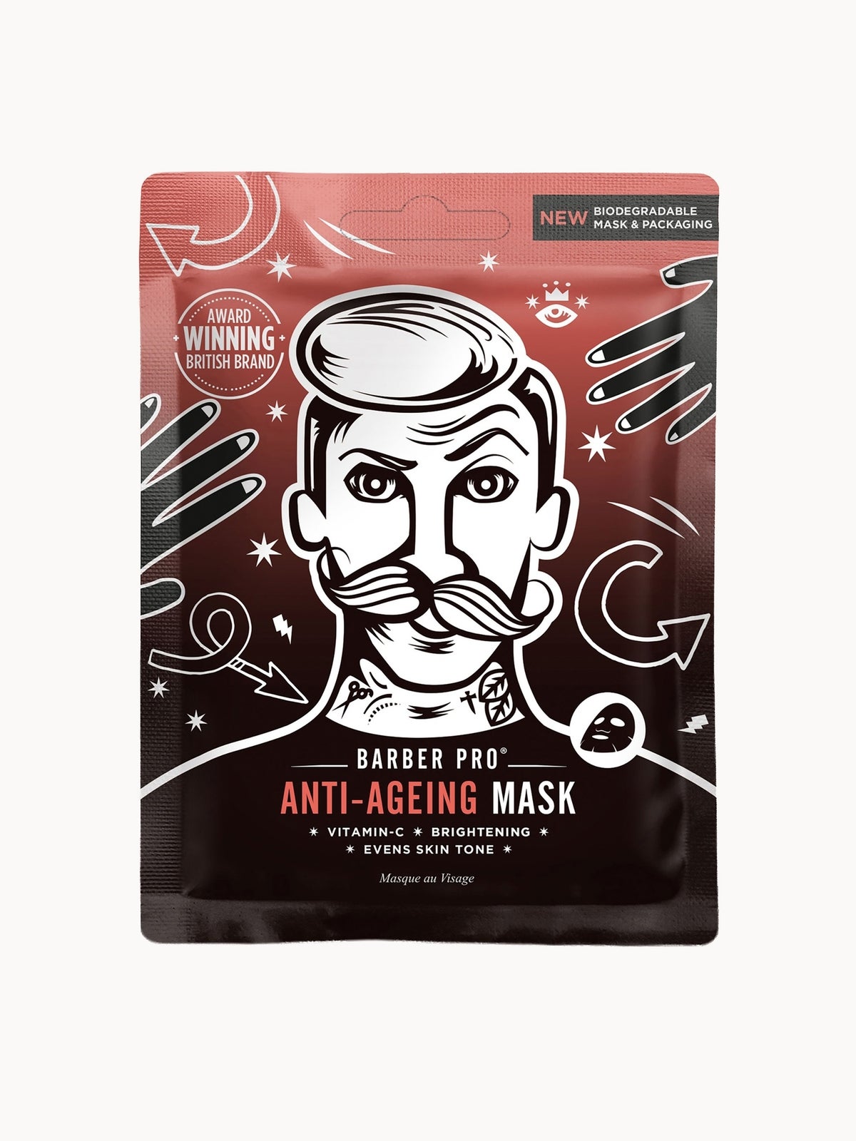 BARBER PRO Anti-Ageing Vitamin C Sheet Mask