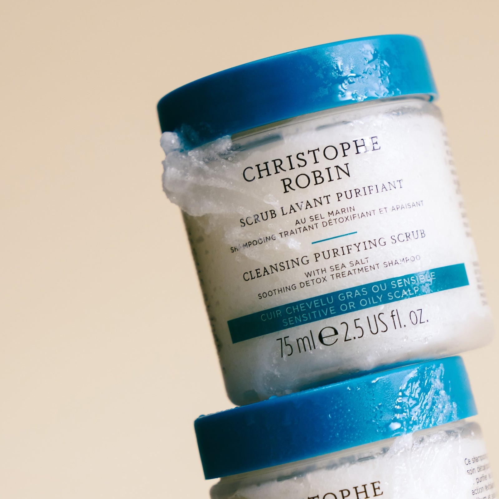 Christophe Robin Cleansing Purifying Scrub with Sea Salt 75ml (Low Dioxane) 4