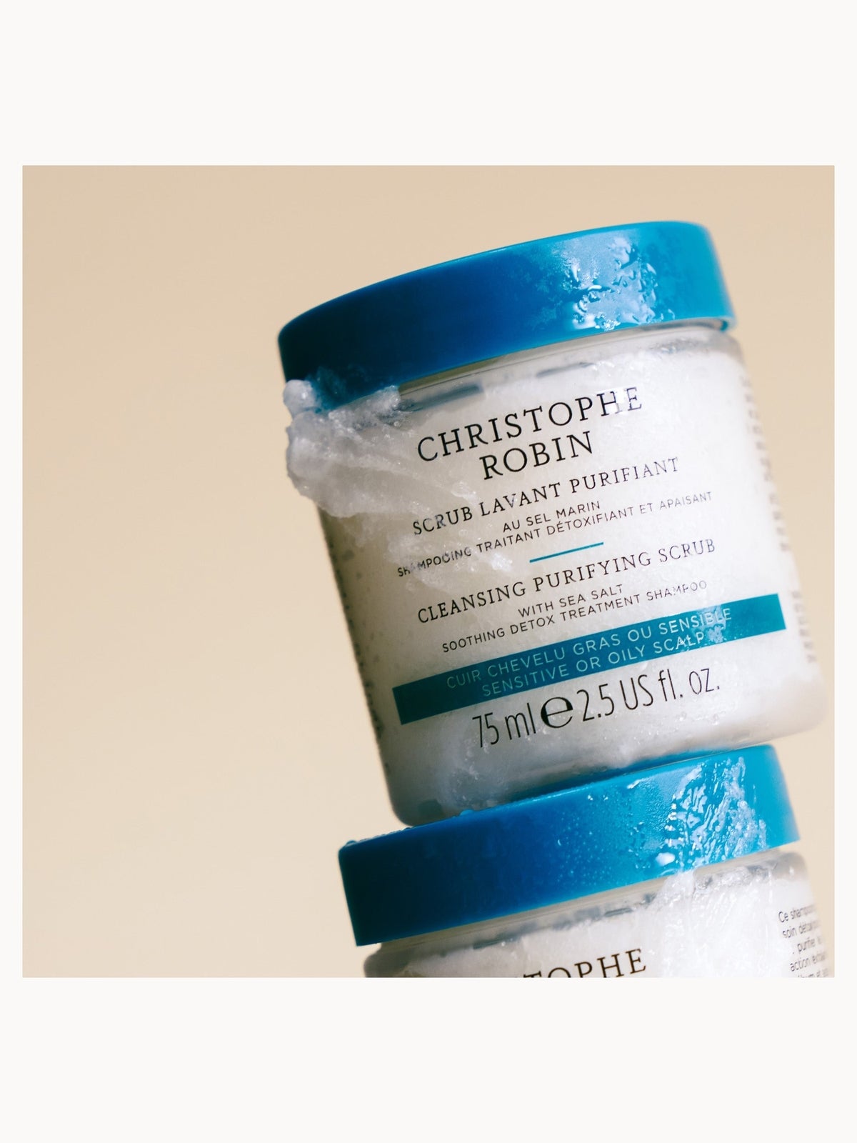 Christophe Robin Cleansing Purifying Scrub with Sea Salt 75ml (Low Dioxane) 4