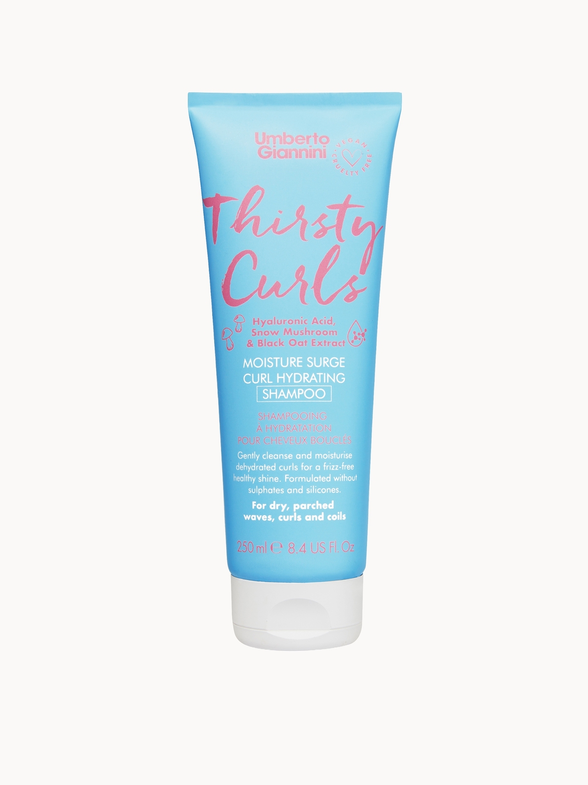 Umberto Giannini Thirsty Curls Moisture Surge Curl Hydrating Shampoo 250ml
