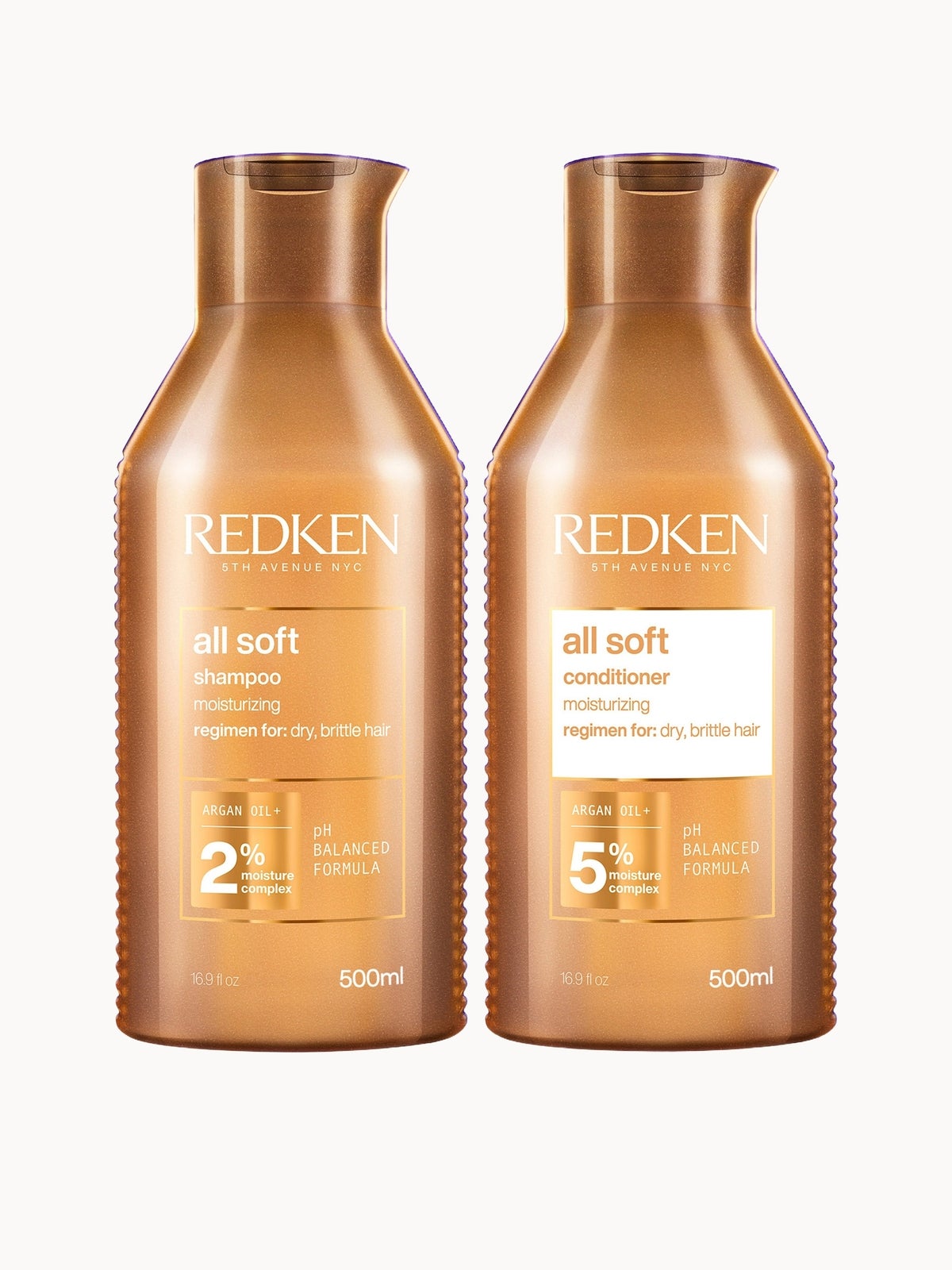 Redken All Soft Shampoo and Conditioner Routine for Dry, Brittle Hair Supersize 500ml