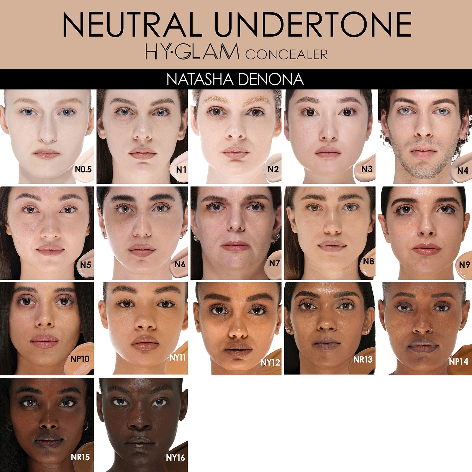 Natasha Denona Hy-Glam Concealer 7g (Various Shades) - N1 3