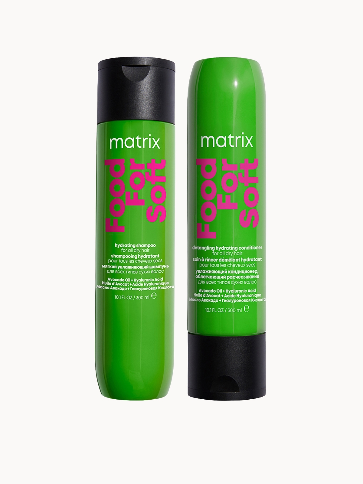 Matrix Food for Soft Hydrating 300ml Shampoo and Conditioner with Avocado Oil and Hyaluronic Acid for Dry Hair Duo