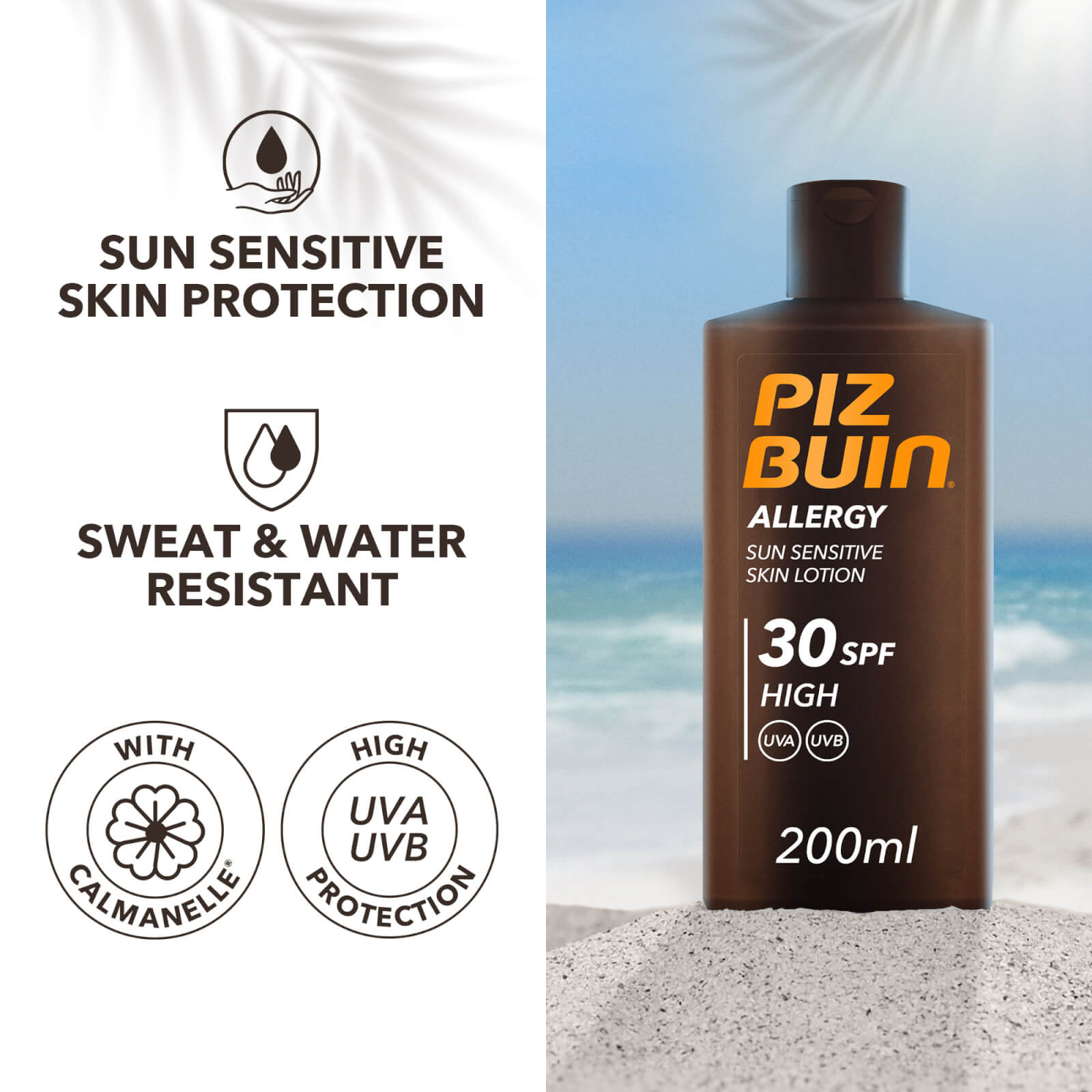 Piz Buin Allergy Sensitive Lotion SPF 30 200ml, photo 2