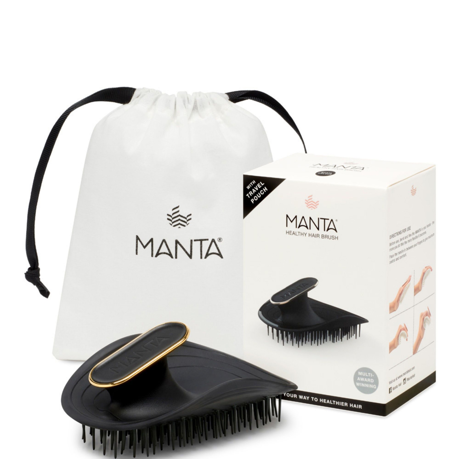 

Manta Original Black Hairbrush