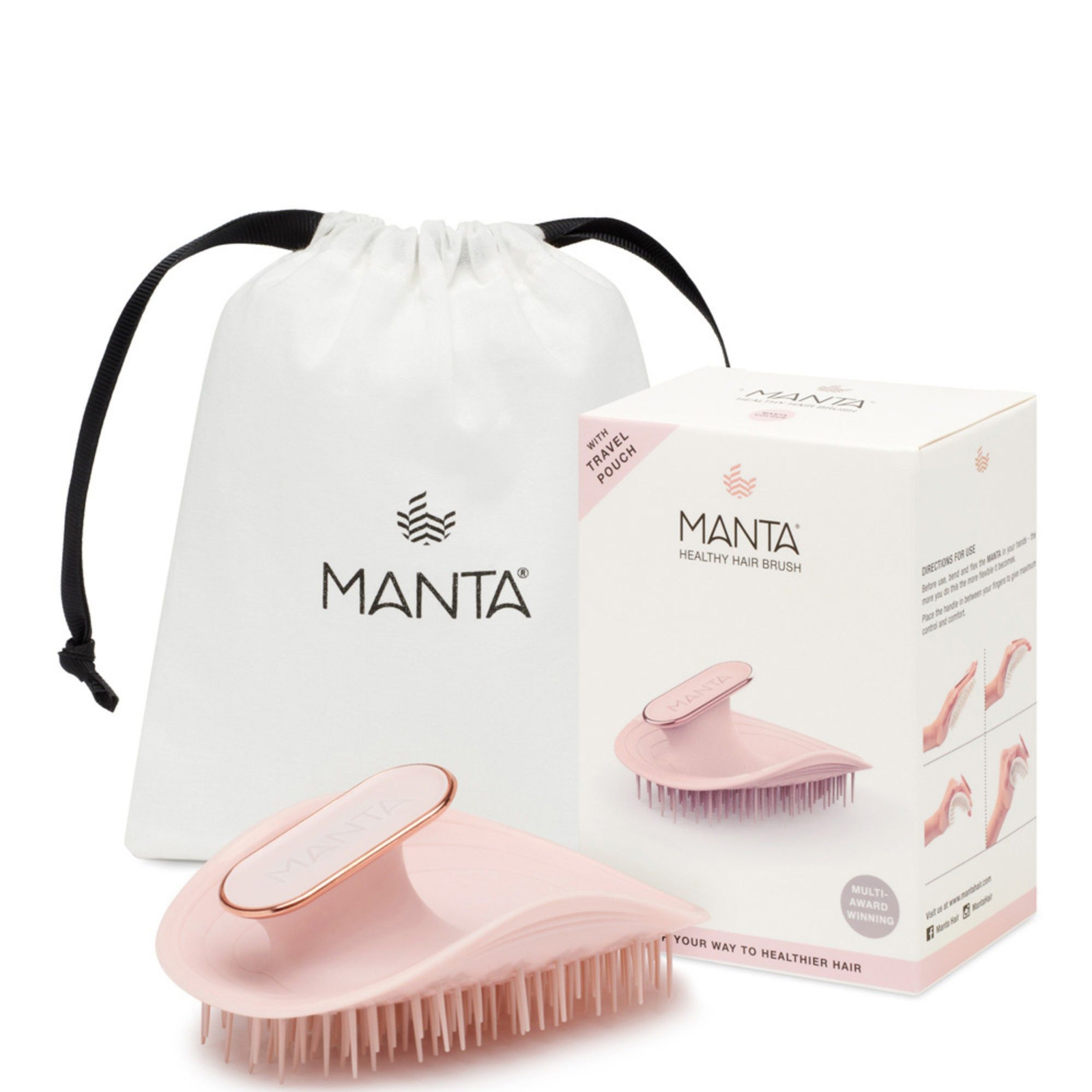 

Manta Original Pink Hairbrush