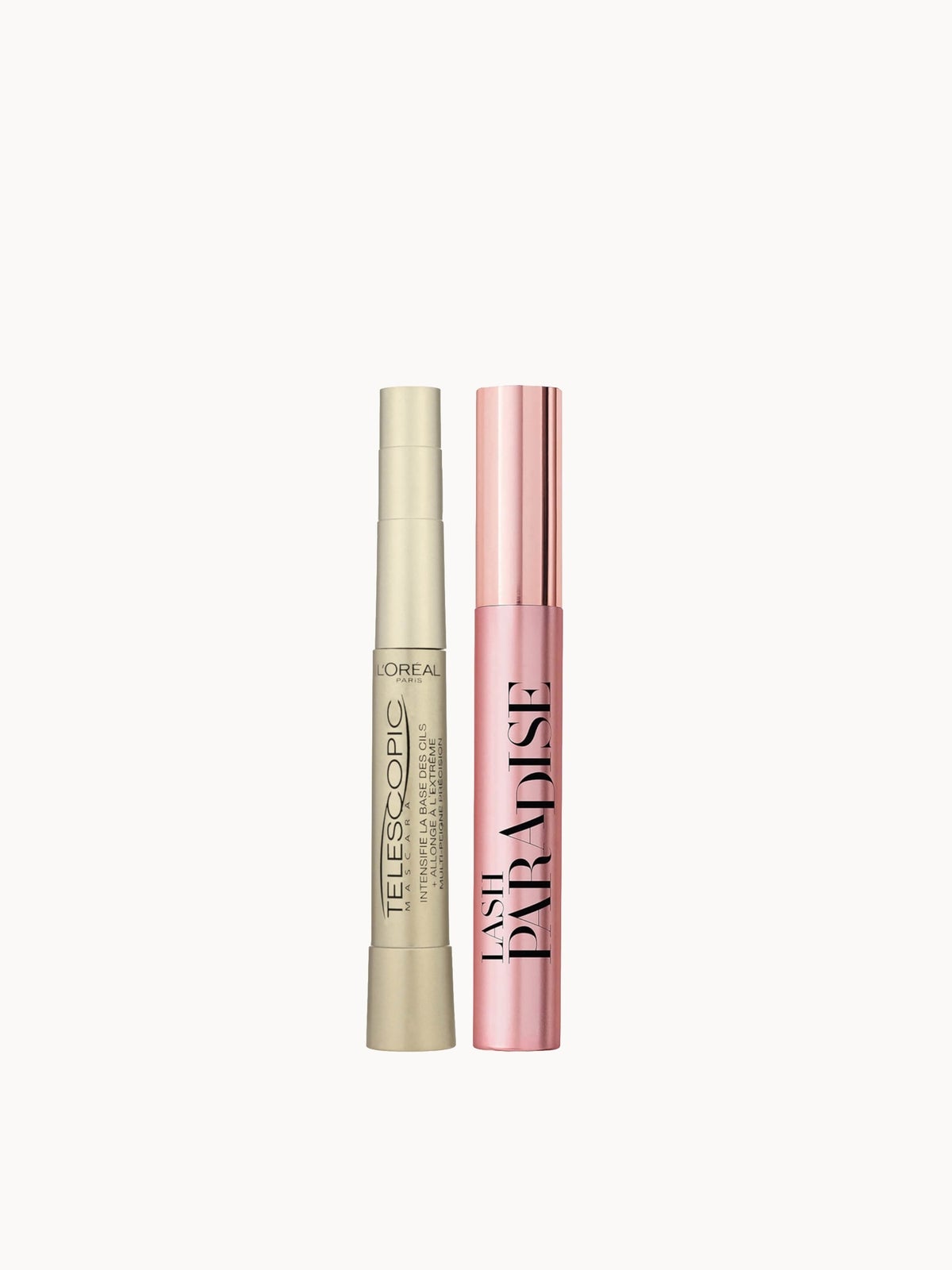 L'Oréal Paris Telescopic Mascara for More Length and Lash Paradise Volume Mascara Bundle