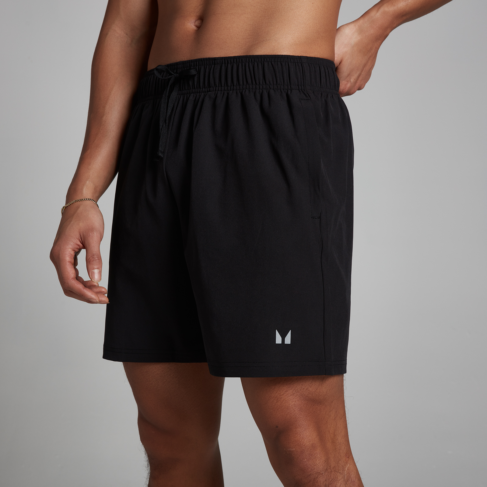Thumbnail - MP Herren Gewebte Trainingsshorts — Schwarz - S