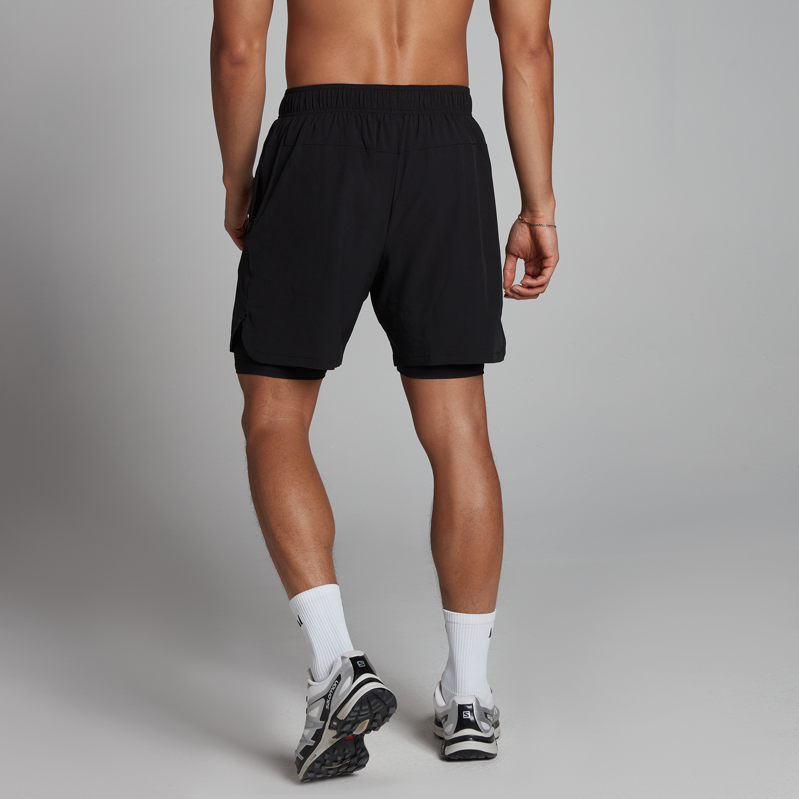 MP Herren 2-in-1-Trainingsshorts — Schwarz - S