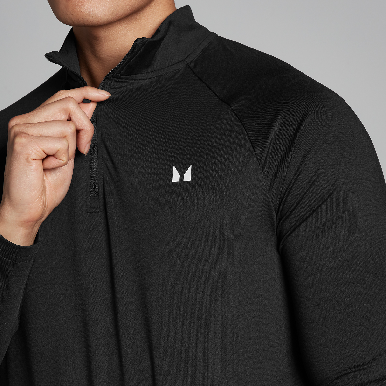 Thumbnail - MP Herren Trainingstop mit 1/4-Reißverschluss – Schwarz - S