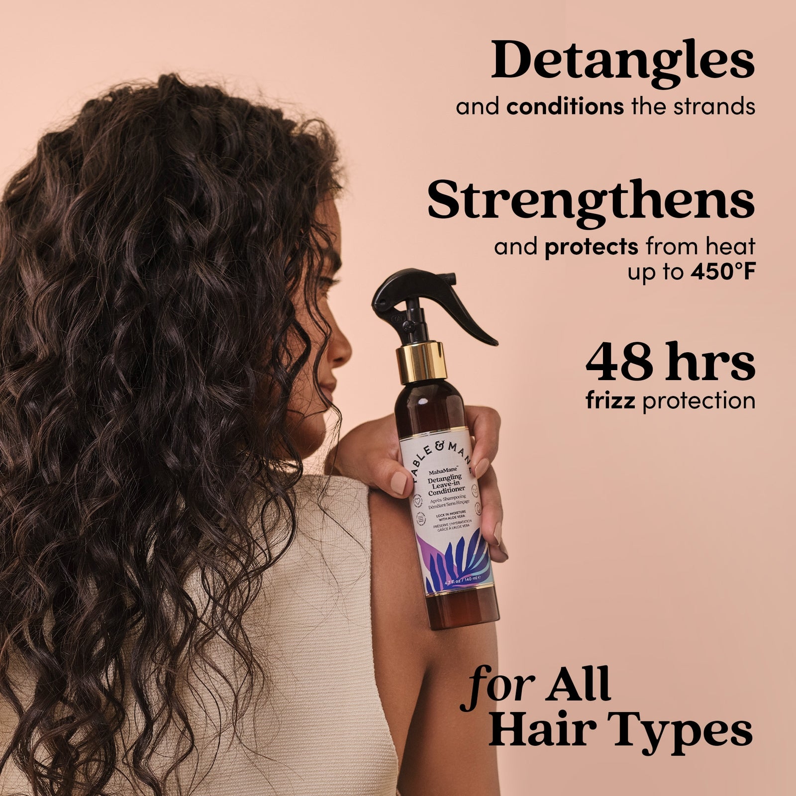 Fable & Mane Mahamane Detangling Leave-in Conditioner 140ml 4
