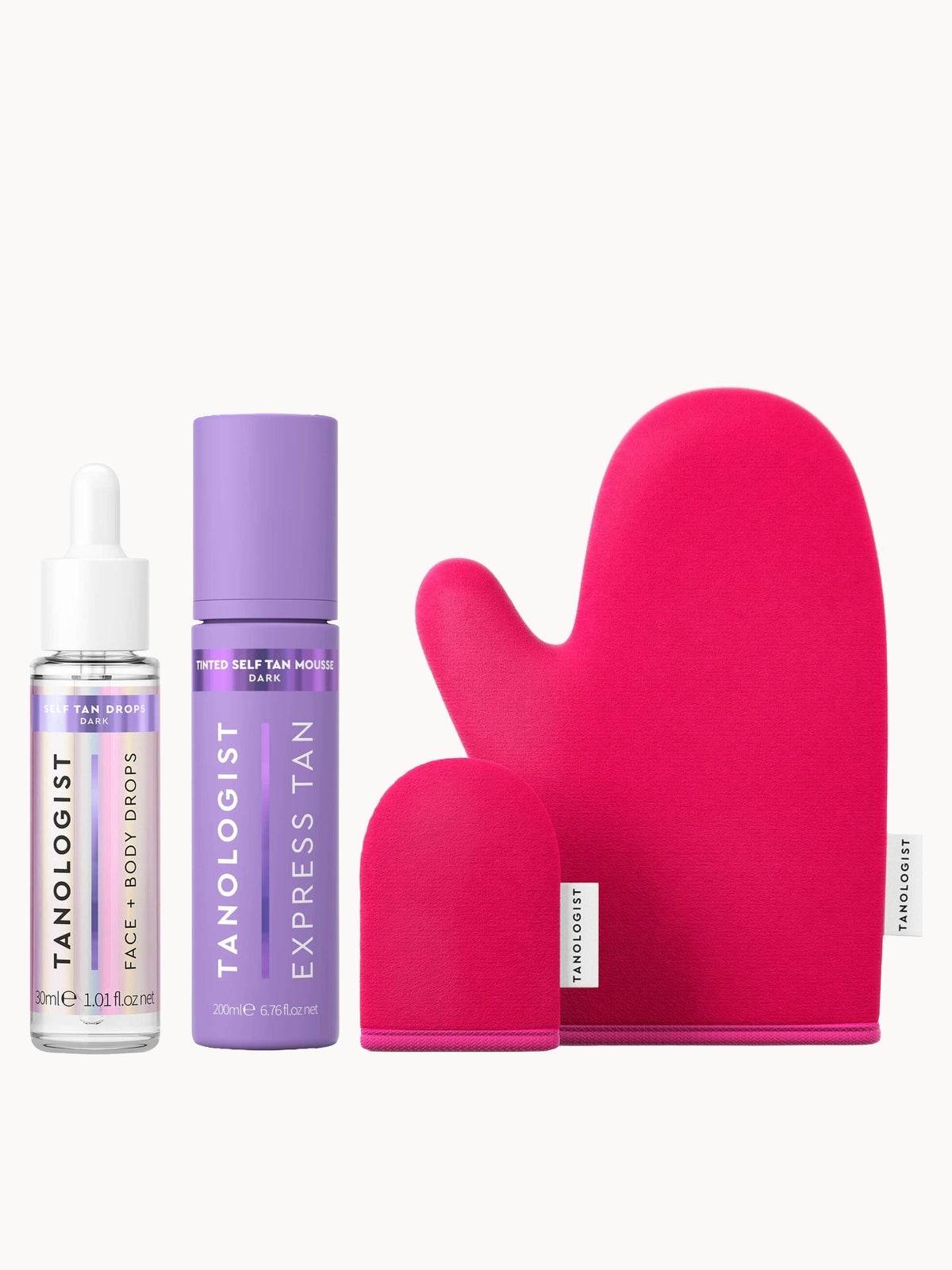 Tanologist Dark Drops, Tinted Mousse and Mitt Bundle
