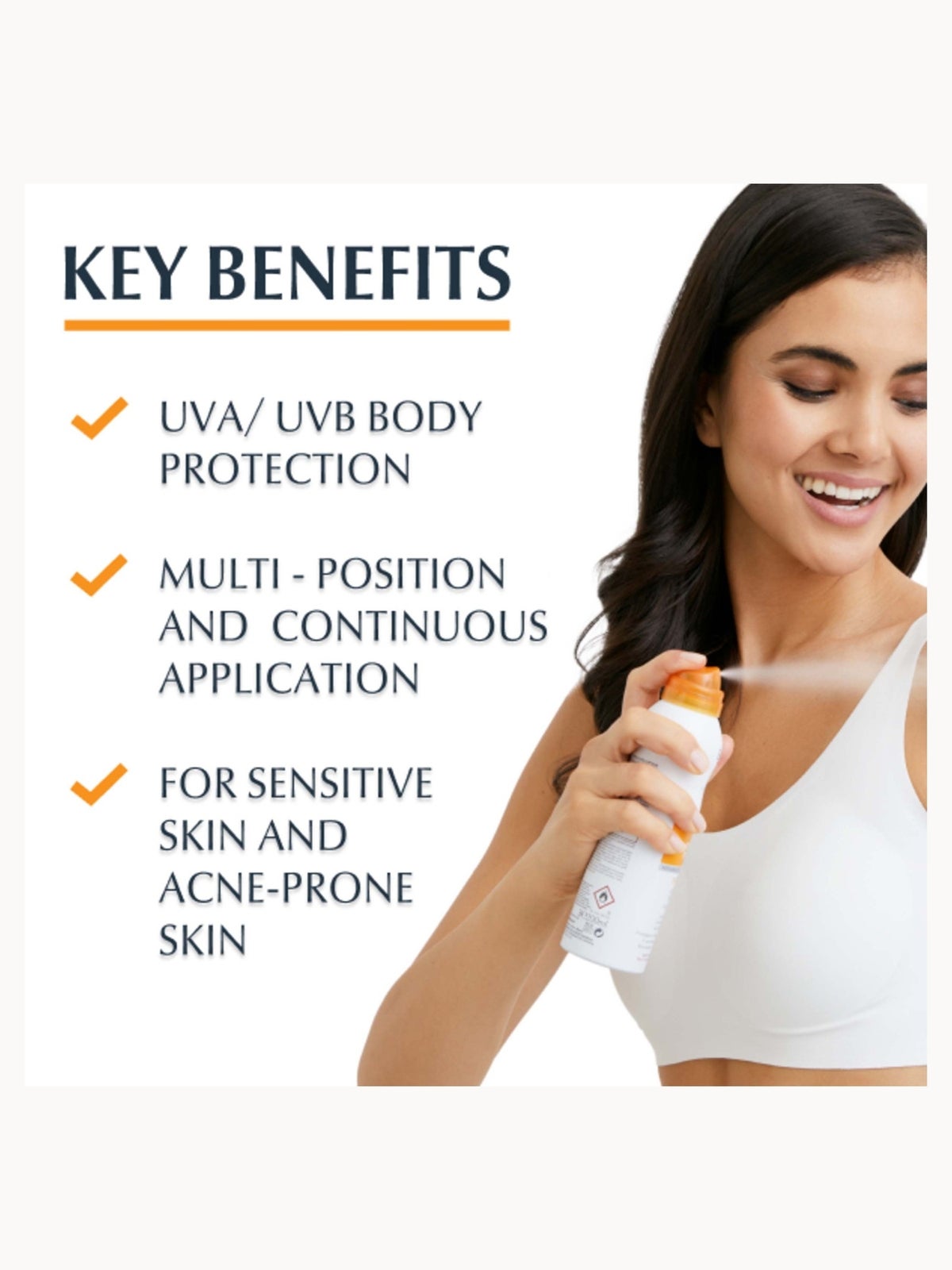 Eucerin Sensitive Protect Transparent Dry Touch Sun Spray SPF50 200ml 2