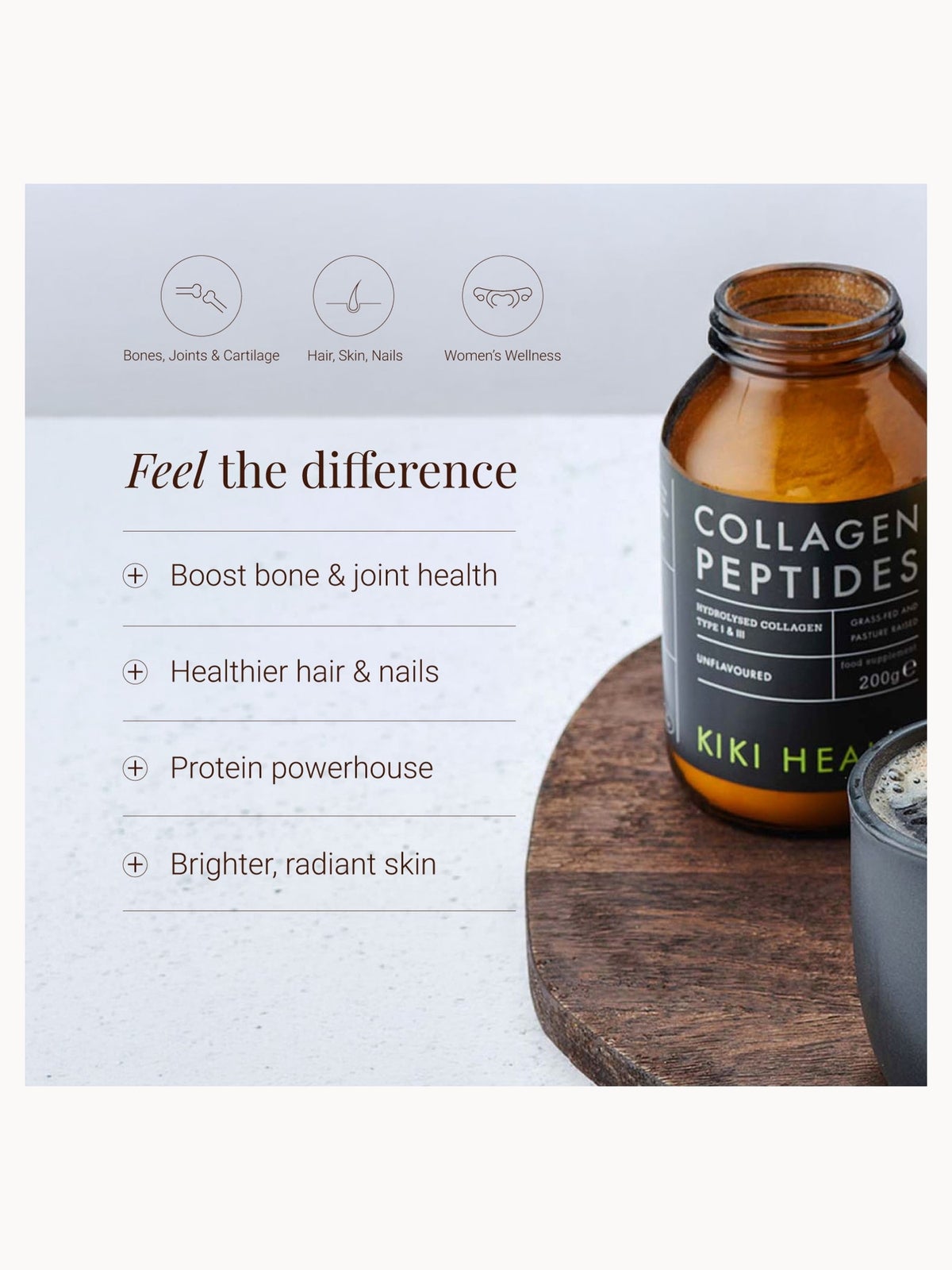 KIKI Health Collagen Bovine Peptides Powder 200g, photo 2