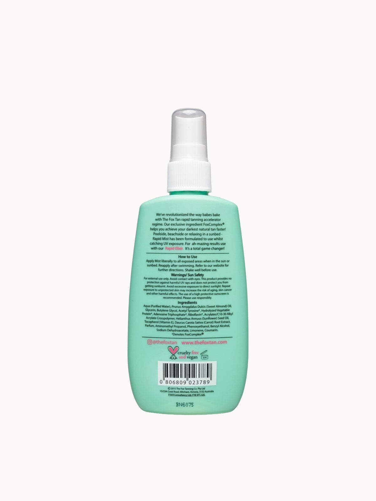 The Fox Tan Rapid Mist 120ml 2