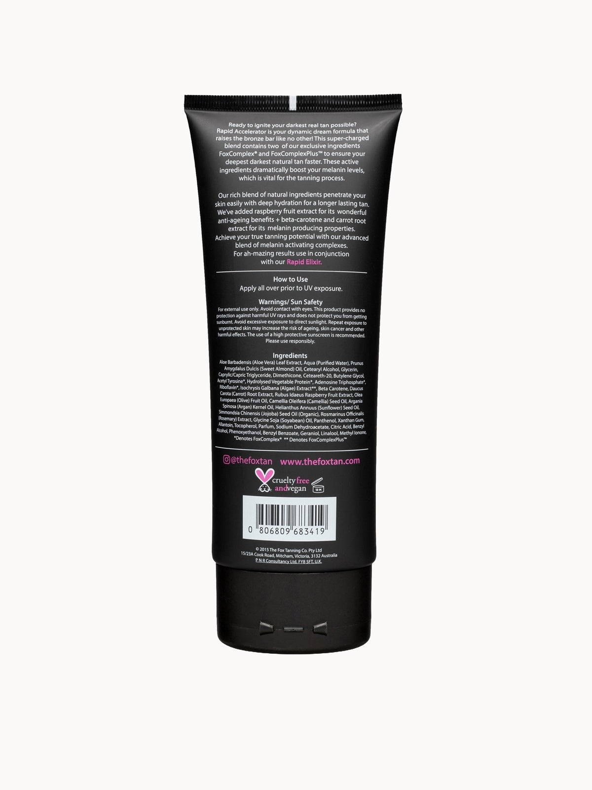 The Fox Tan Rapid Sunbed Accelerator 180ml 2