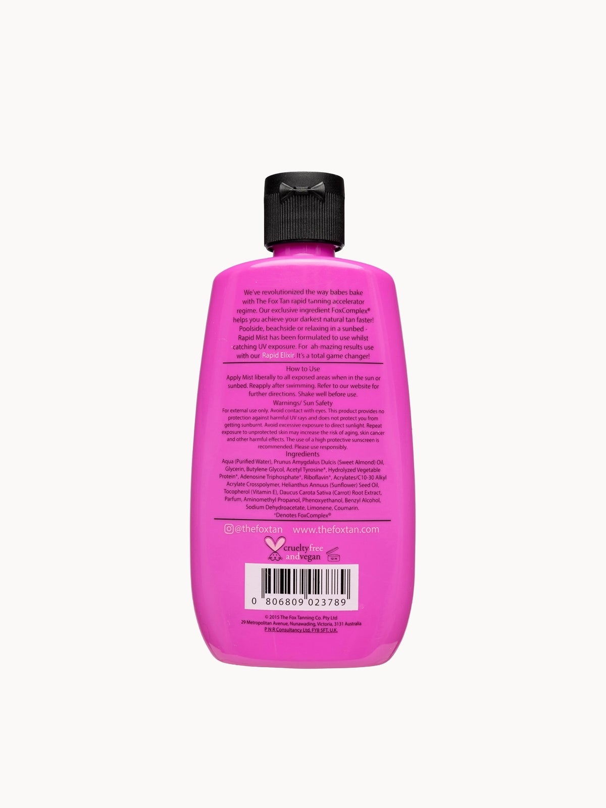 The Fox Tan Rapid Candy Oil 120ml 2