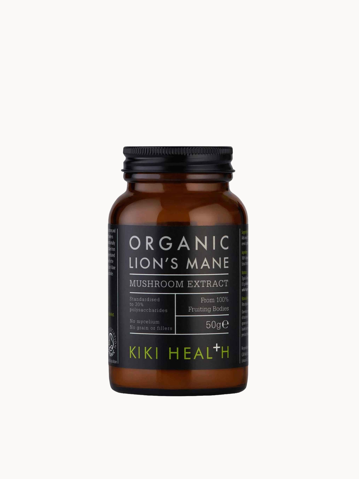 Image of KIKI Health Organic Mushroom Extract Lion's Mane Powder 50g