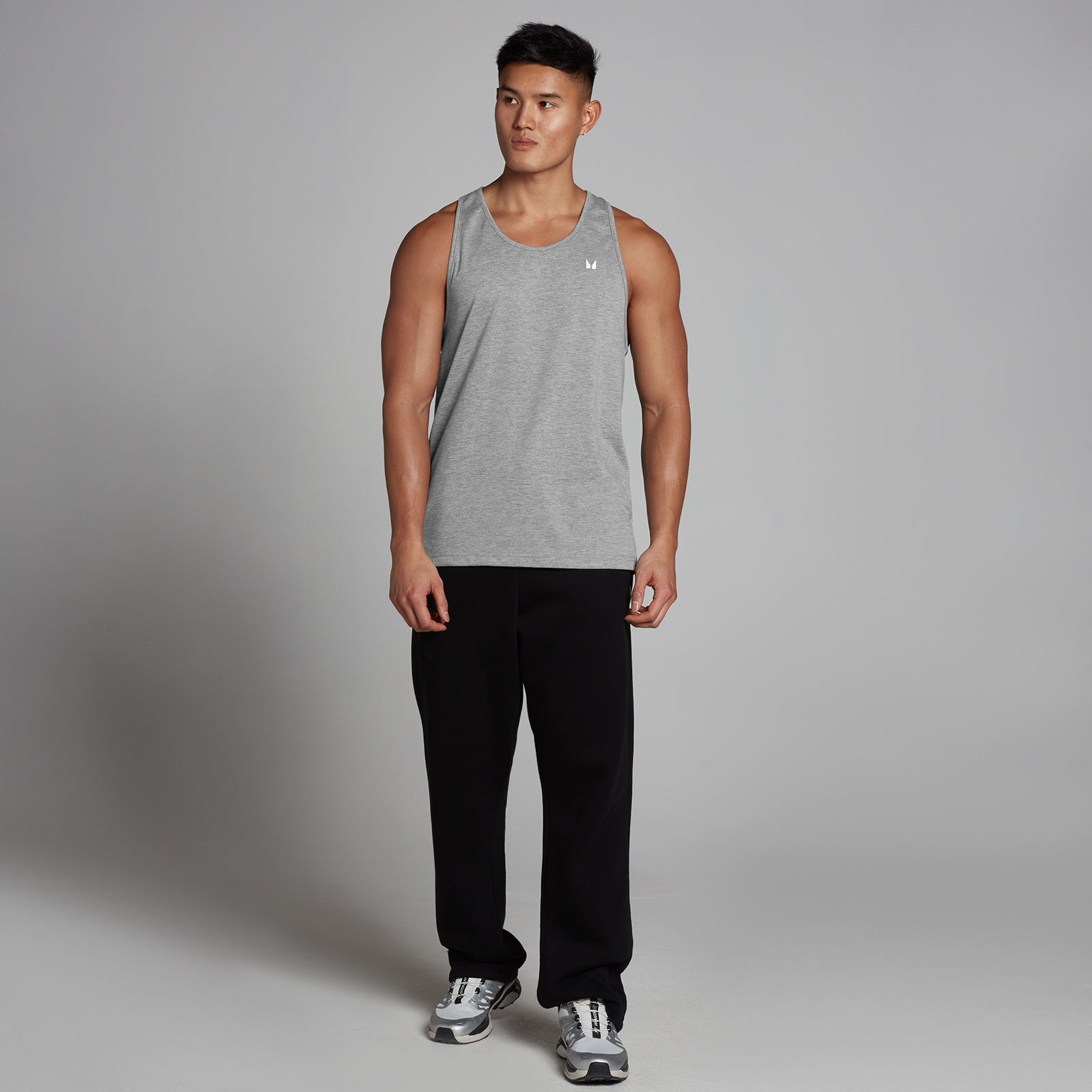 Thumbnail - MP Herren Rest Day Stringer-Top – Hellgrau - S