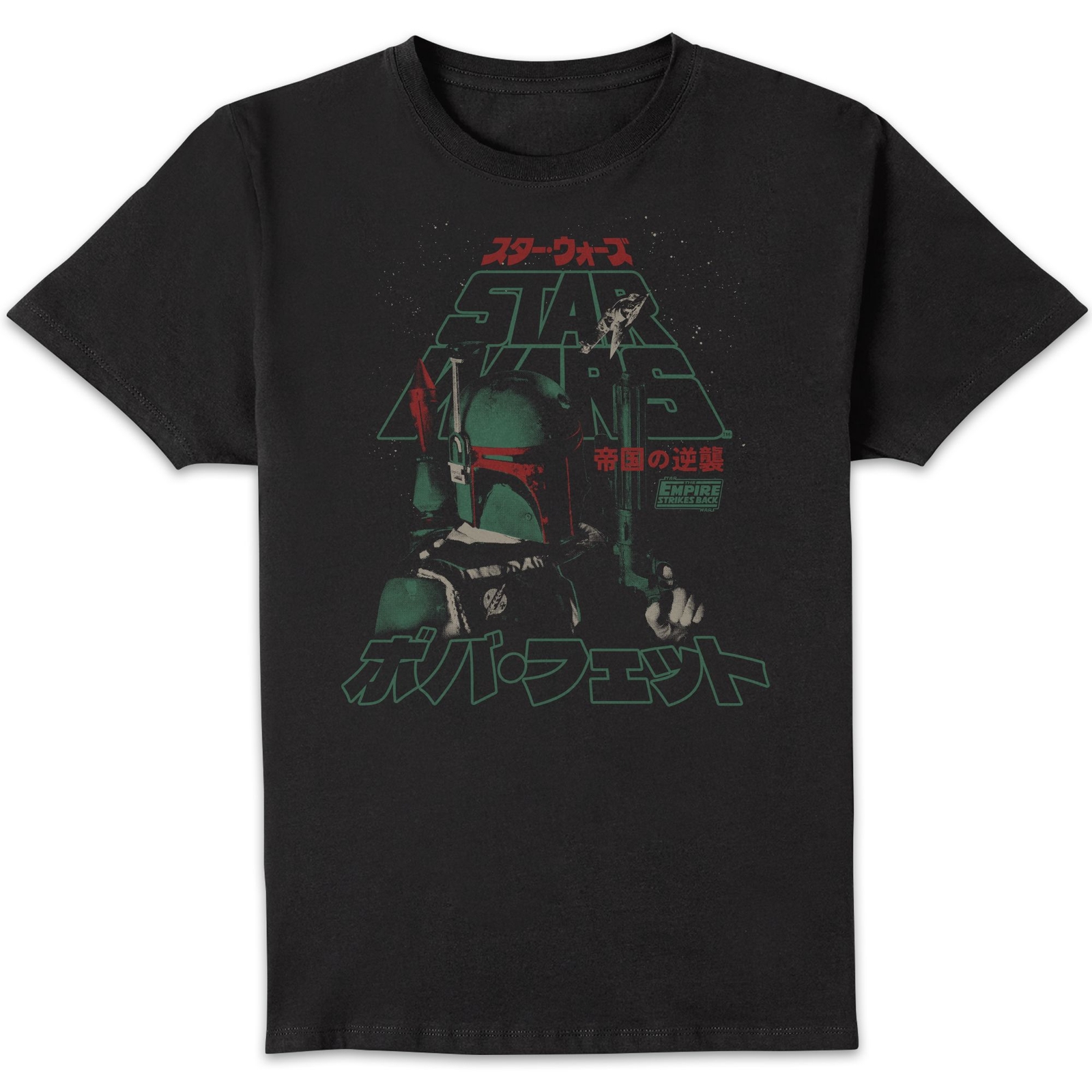 Star Wars Boba Fett Retro Unisex T-Shirt - Black - S - Black