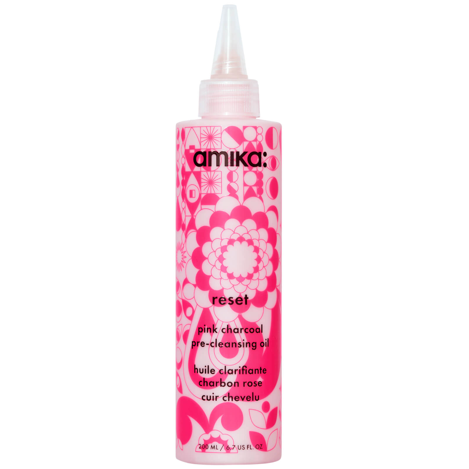 amika Reset Pink Charcoal Scalp Cleansing Oil