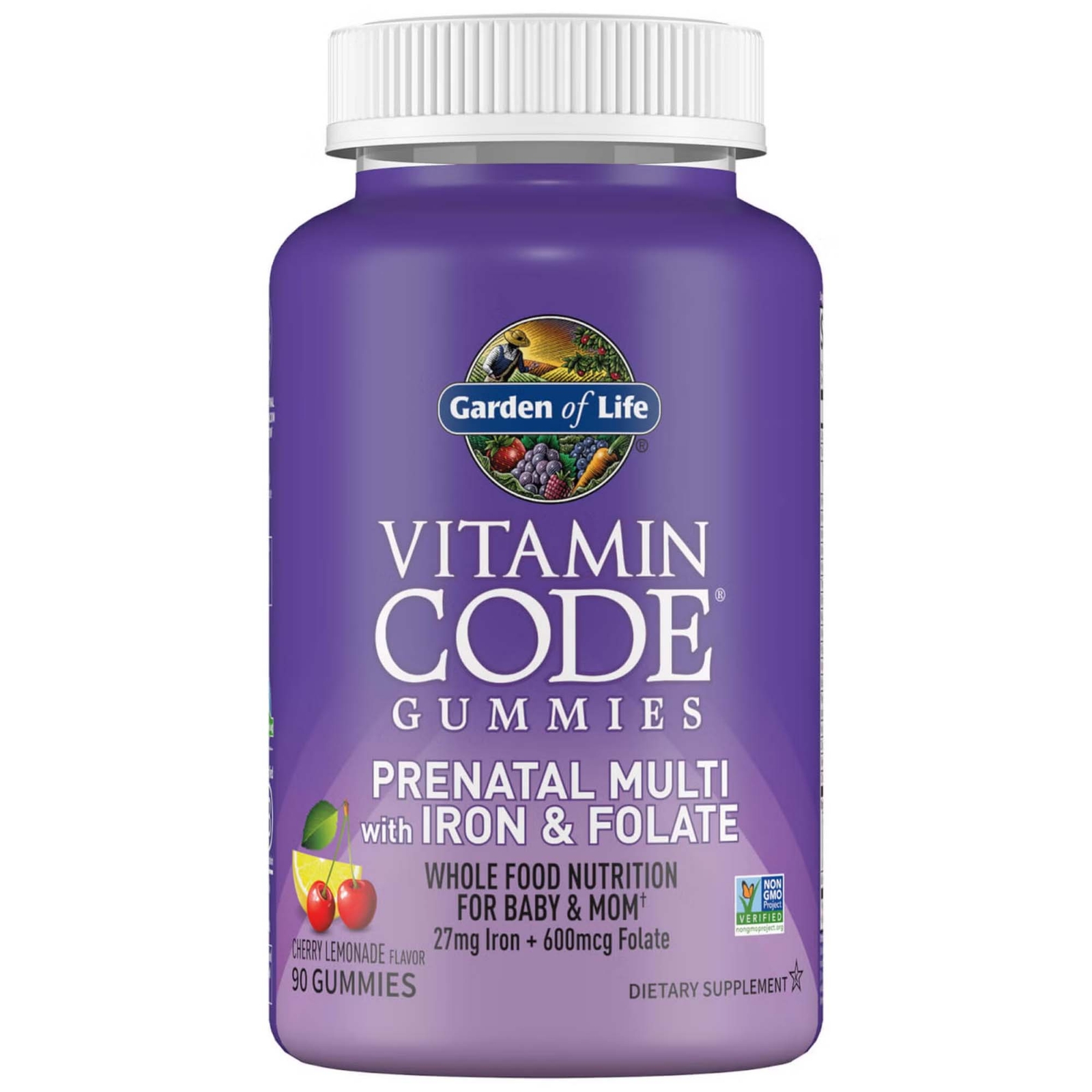 Vitamin Code Gravidanza con Ferro e Acido Folico Caramelle Gommose - Limone e Ciliegia - 90 caramelle gommose