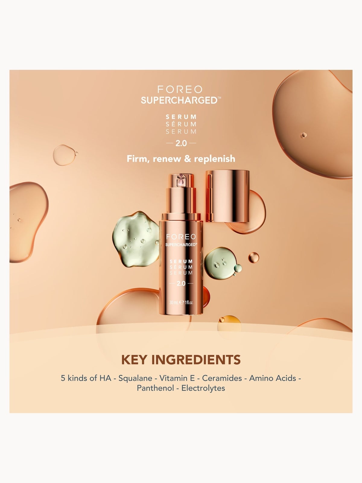 FOREO SUPERCHARGED SERUM SERUM SERUM 2.0 30ml 3