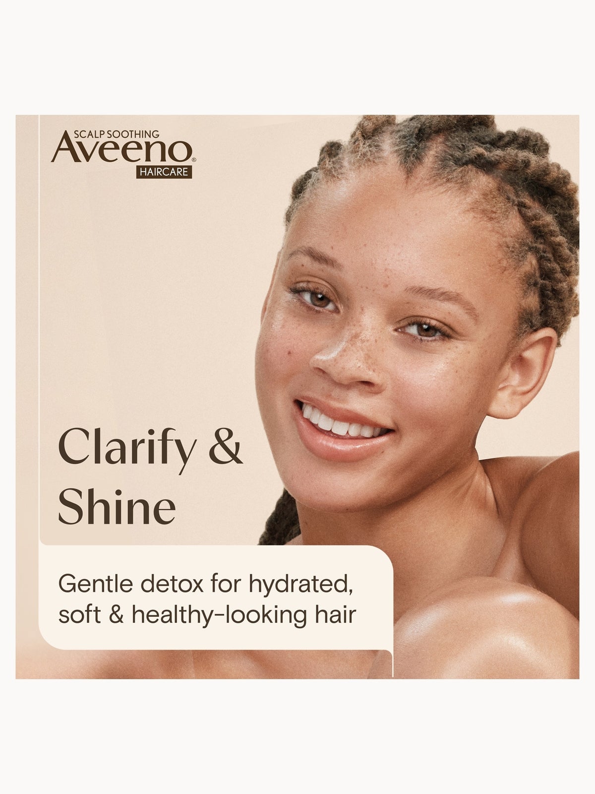 Aveeno Haircare Clarify and Shine+ Apple Cider Vinegar Shampoo 300ml 2