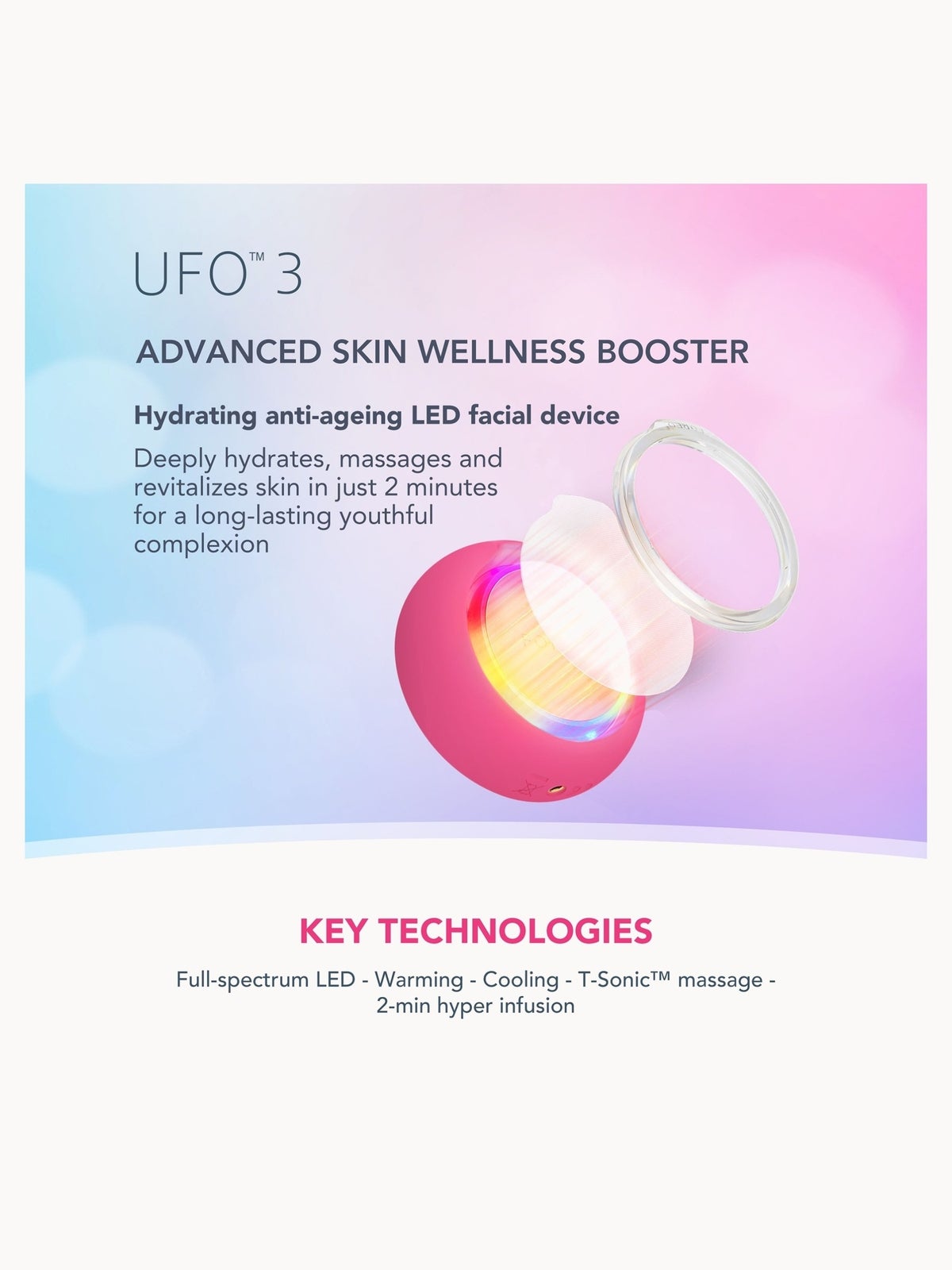 FOREO UFO 3 LED Device - Fuchsia 2
