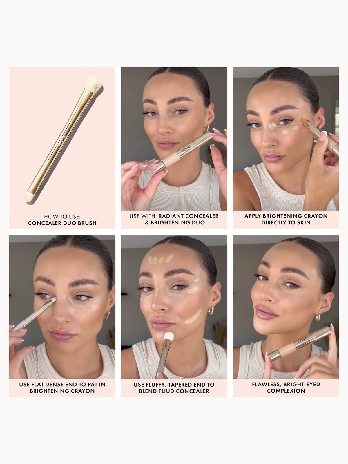 ICONIC London Concealer Duo Brush 3