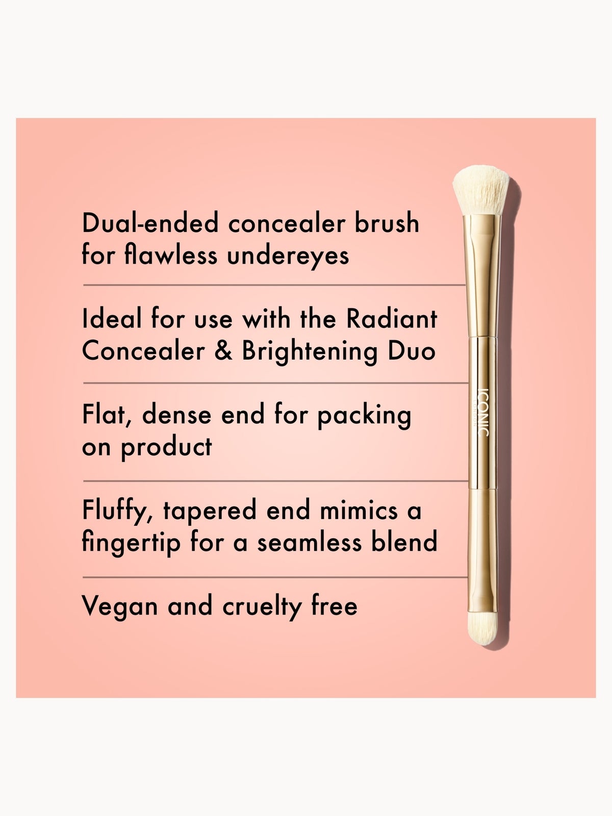 ICONIC London Concealer Duo Brush 2