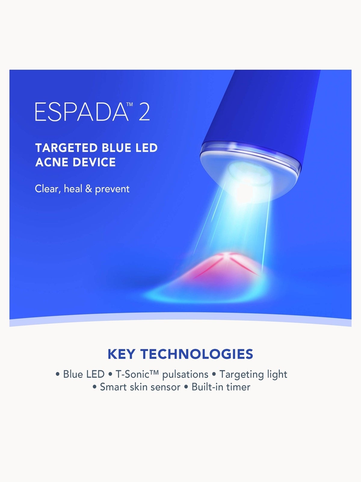 FOREO ESPADA 2 LED Device - Cobalt Blue 2