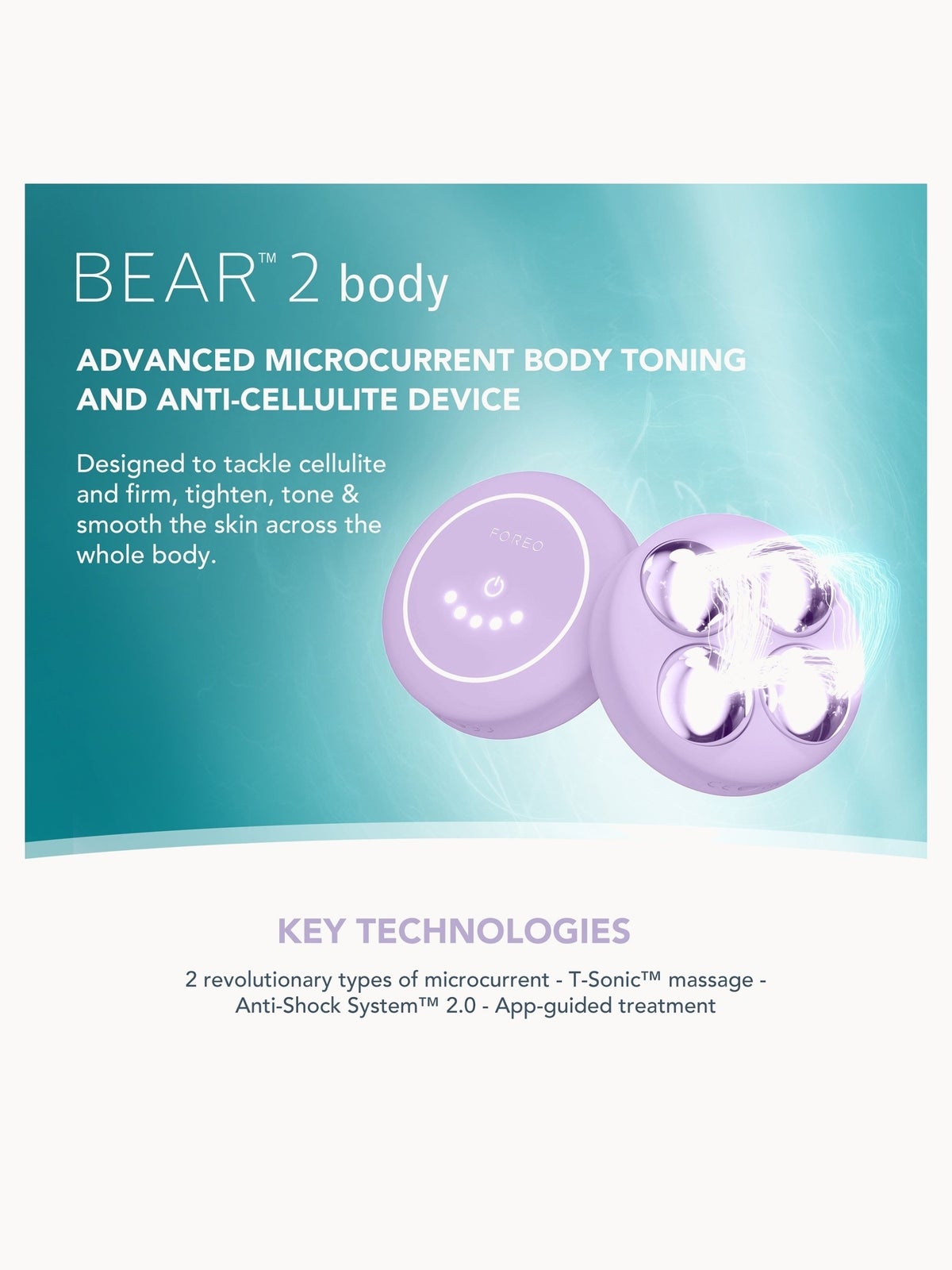 FOREO BEAR 2 Body Toning Device - Lavender 2