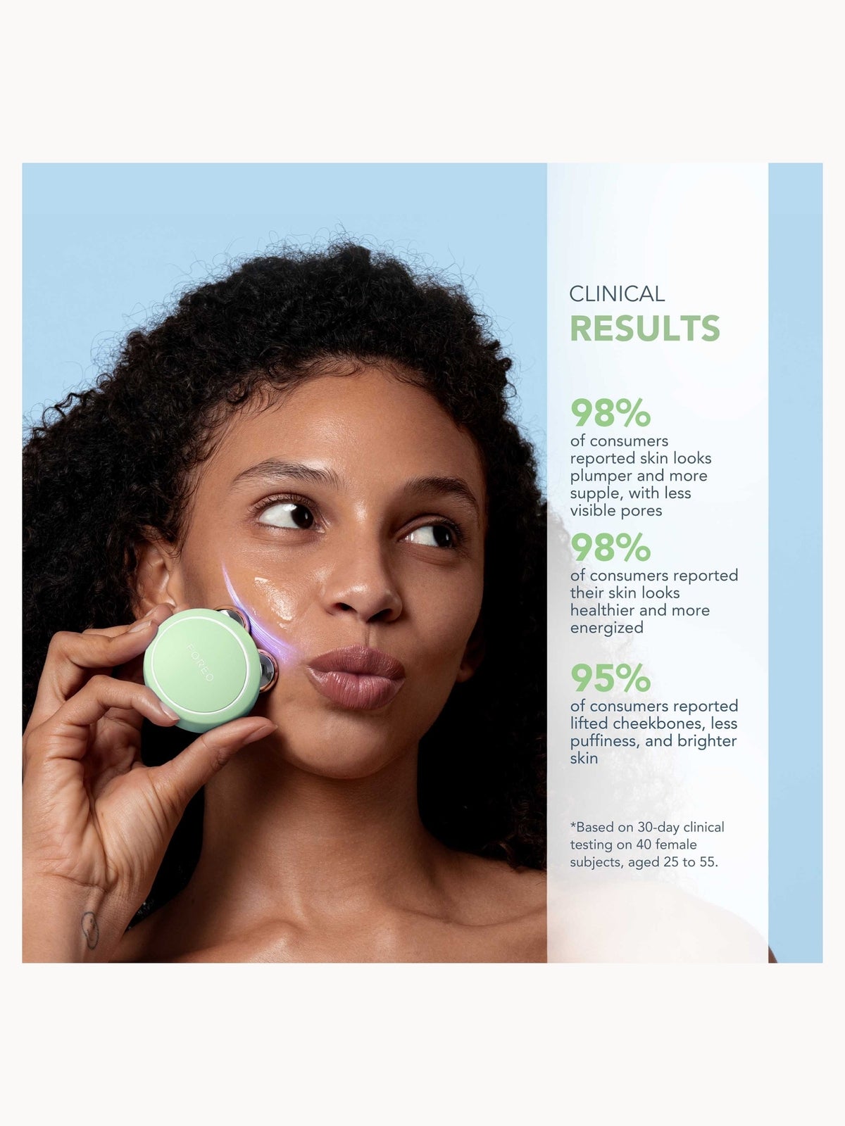 FOREO BEAR 2 Go Facial Toning Device - Pistachio 4