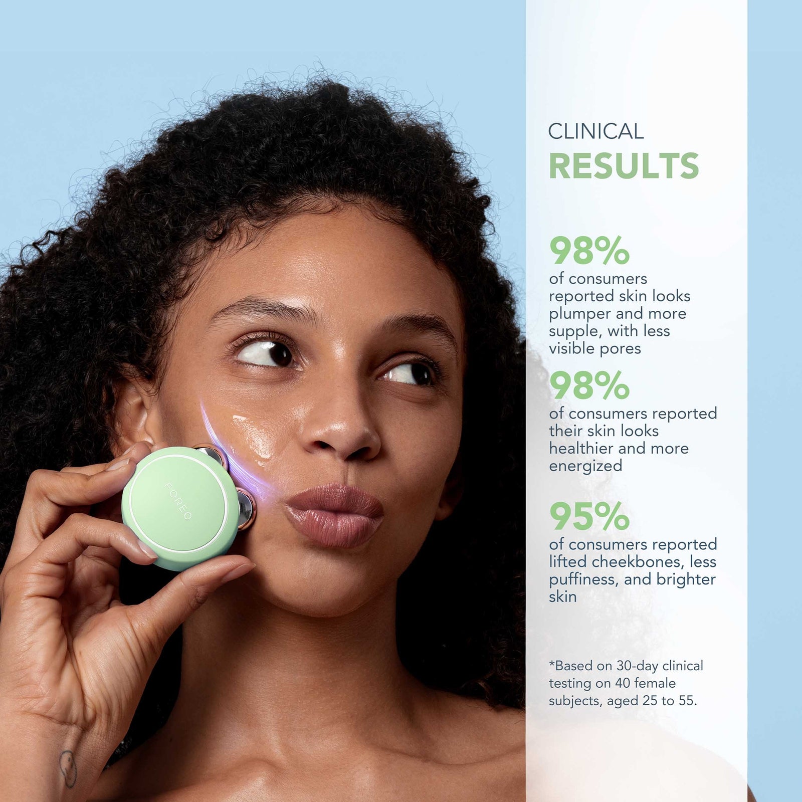 FOREO BEAR 2 Go Facial Toning Device - Pistachio