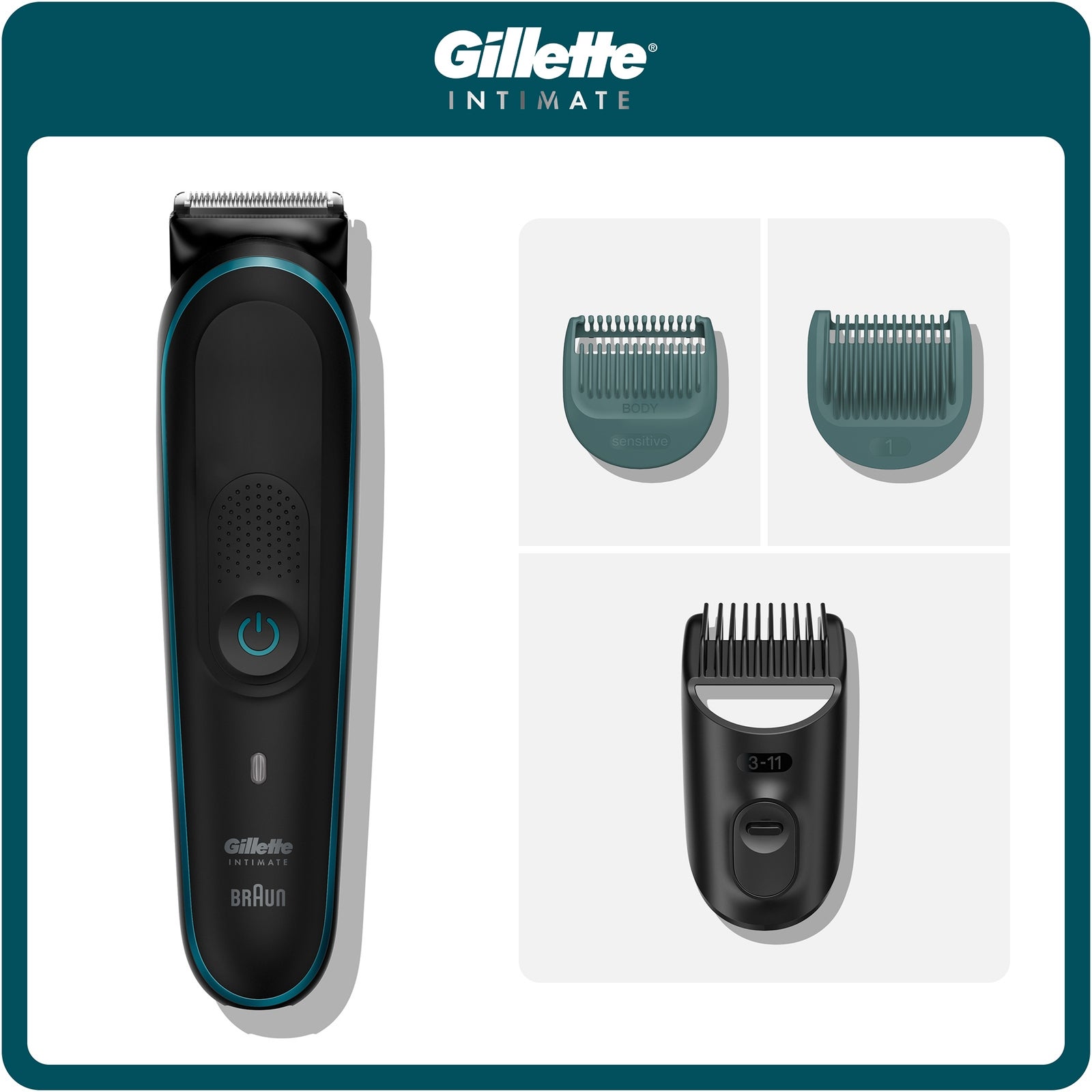 Men's Gillette Intimate Grooming Premium Advanced Trimmer