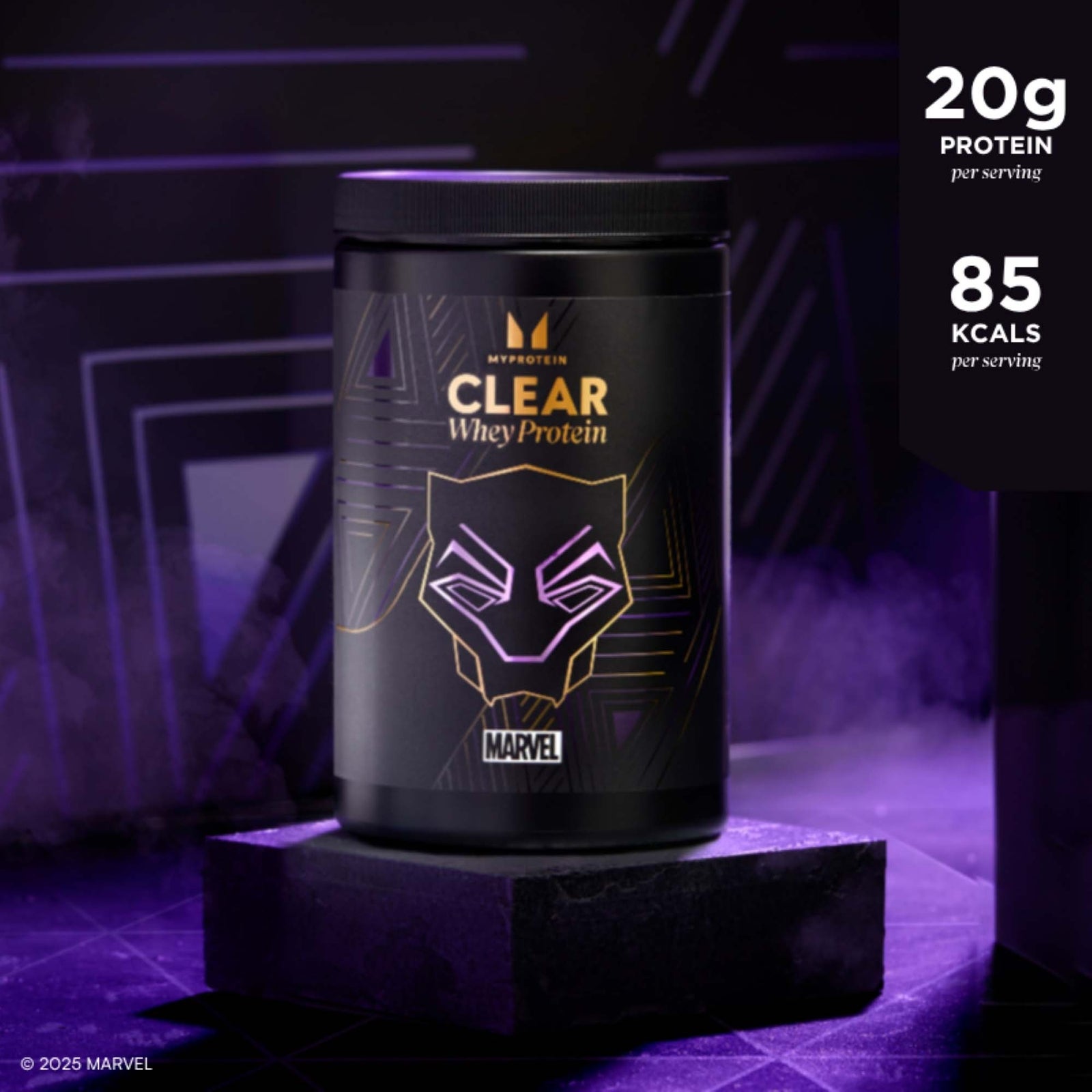 Marvel Clear Whey Protein - MARVEL - 20servings - Black Panther - Blue Raspberry