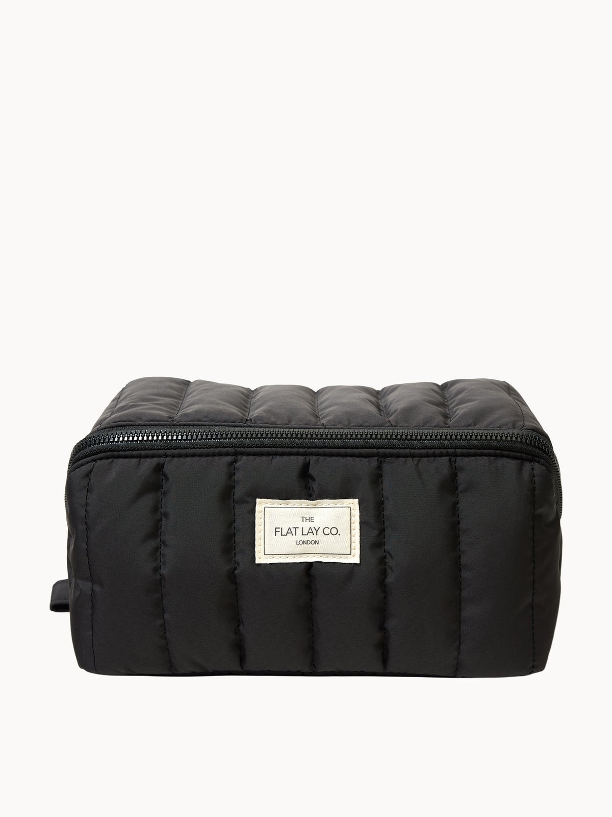 The Flat Lay Co. Marshmallow Flat Lay Makeup Box Bag - Classic Black