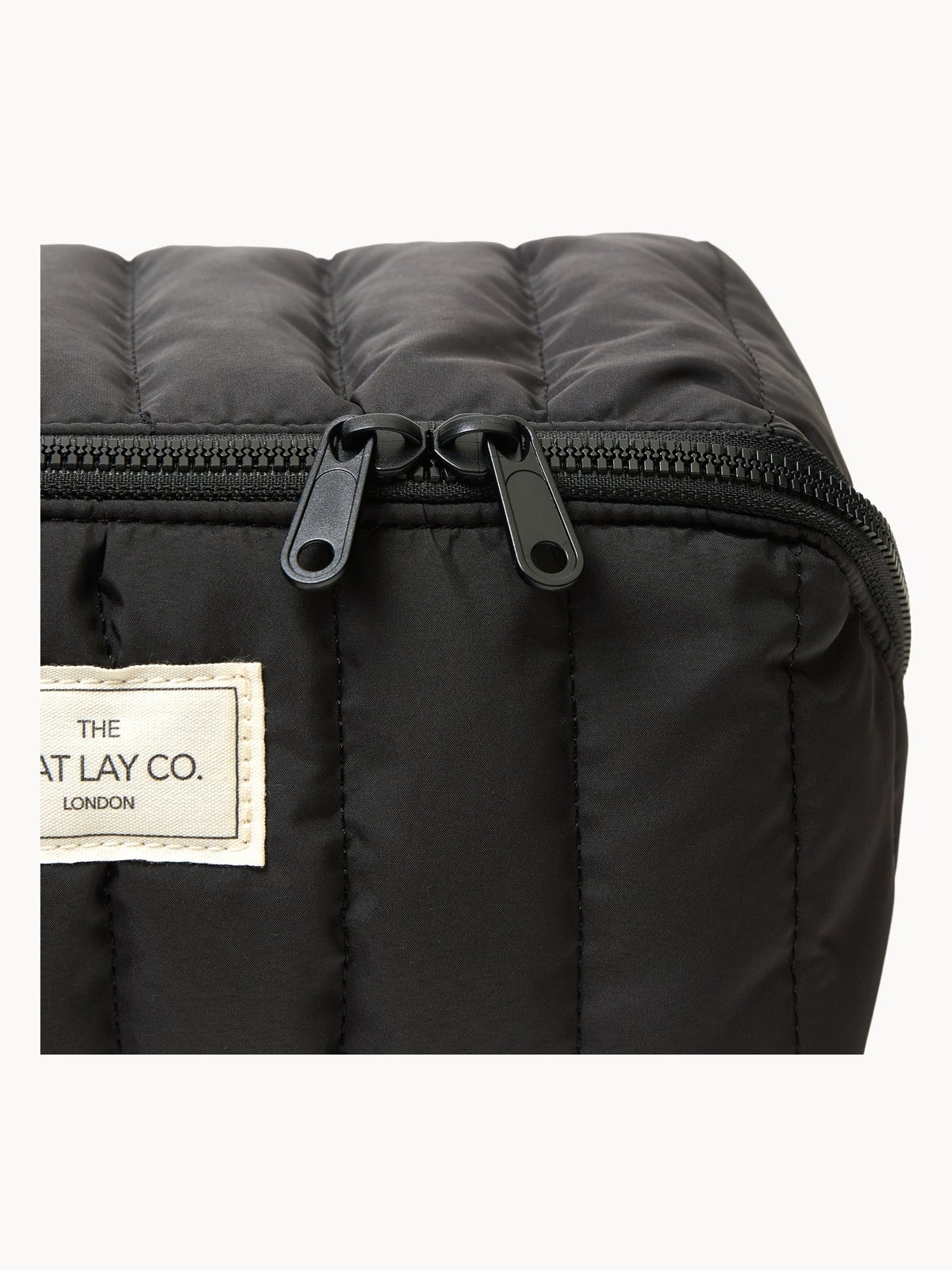 The Flat Lay Co. Marshmallow Flat Lay Makeup Box Bag - Classic Black 4