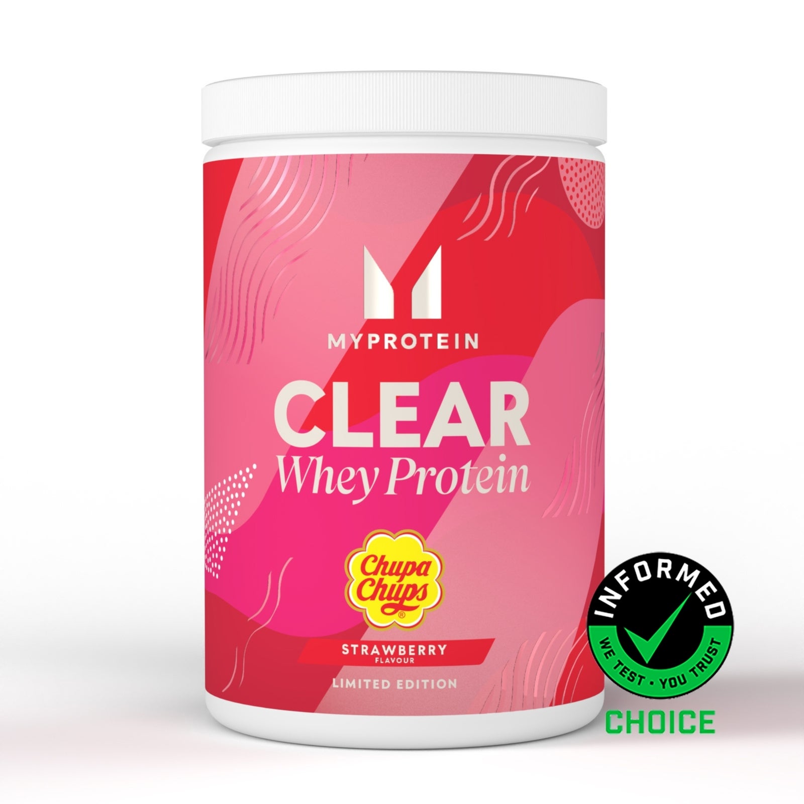 Clear Whey Isolate - 500g - 20servings - Chupa Chups® - Strawberry
