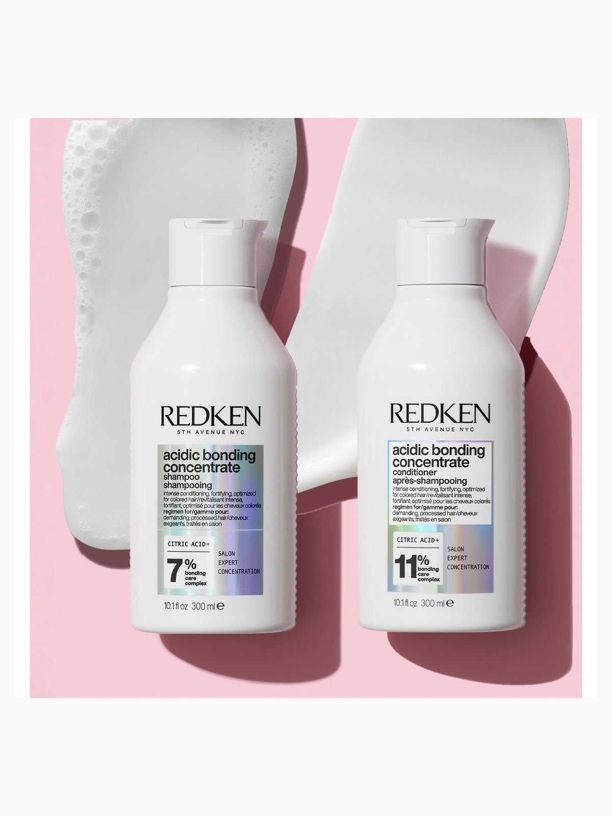 Redken Acidic Bonding Concentrate Shampoo, Conditioner and 5-Minute Liquid Hair Mask Bond Repair Bundle 2