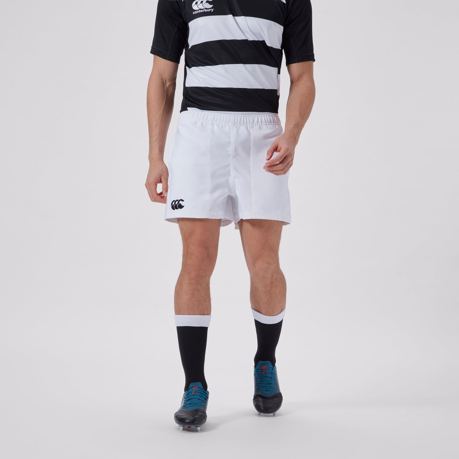 Mens Players Drill Short White