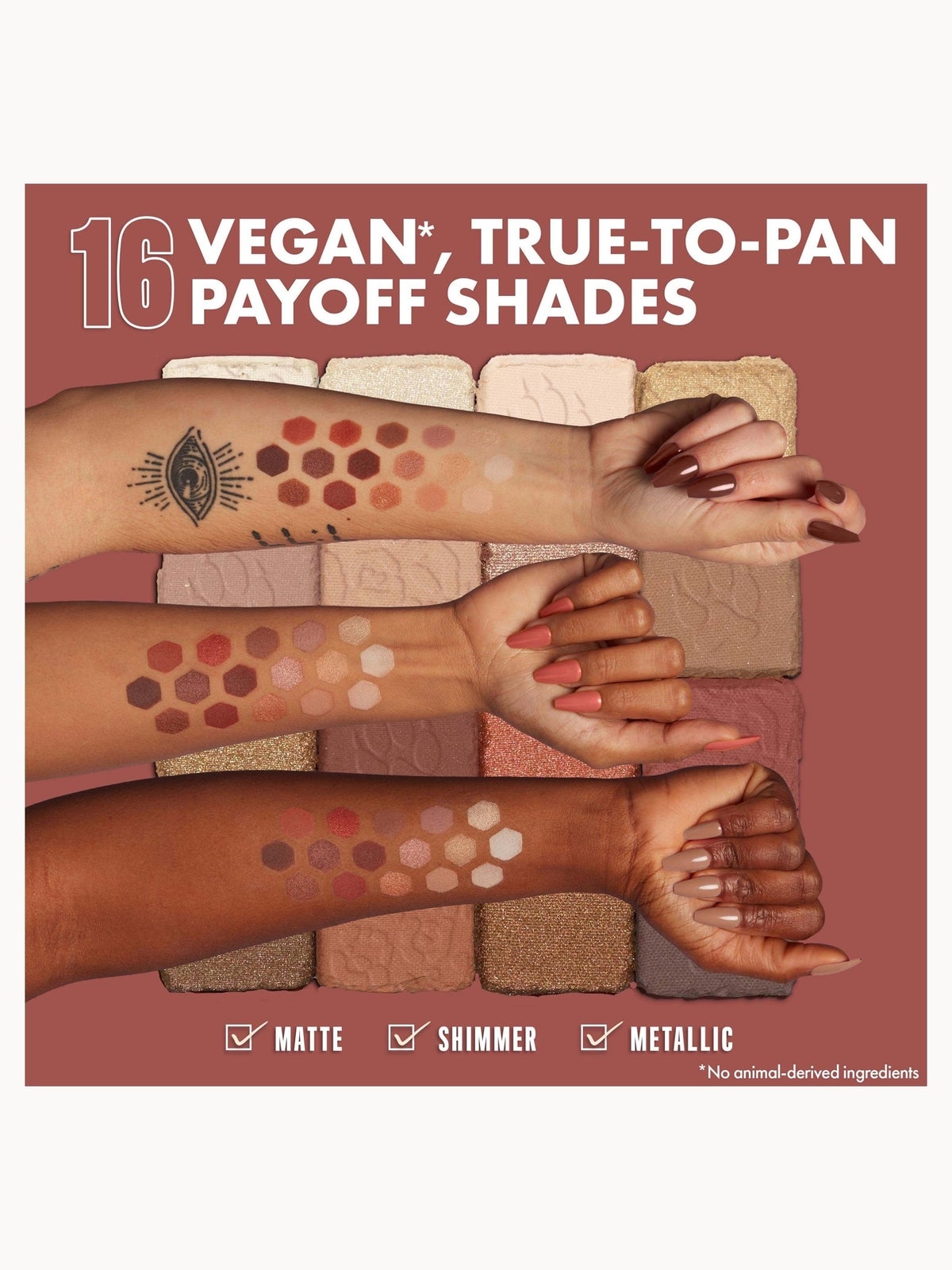 NYX Professional Makeup Ultimate Shadow Palette Vegan 16-Pan - Warm Neutrals 4