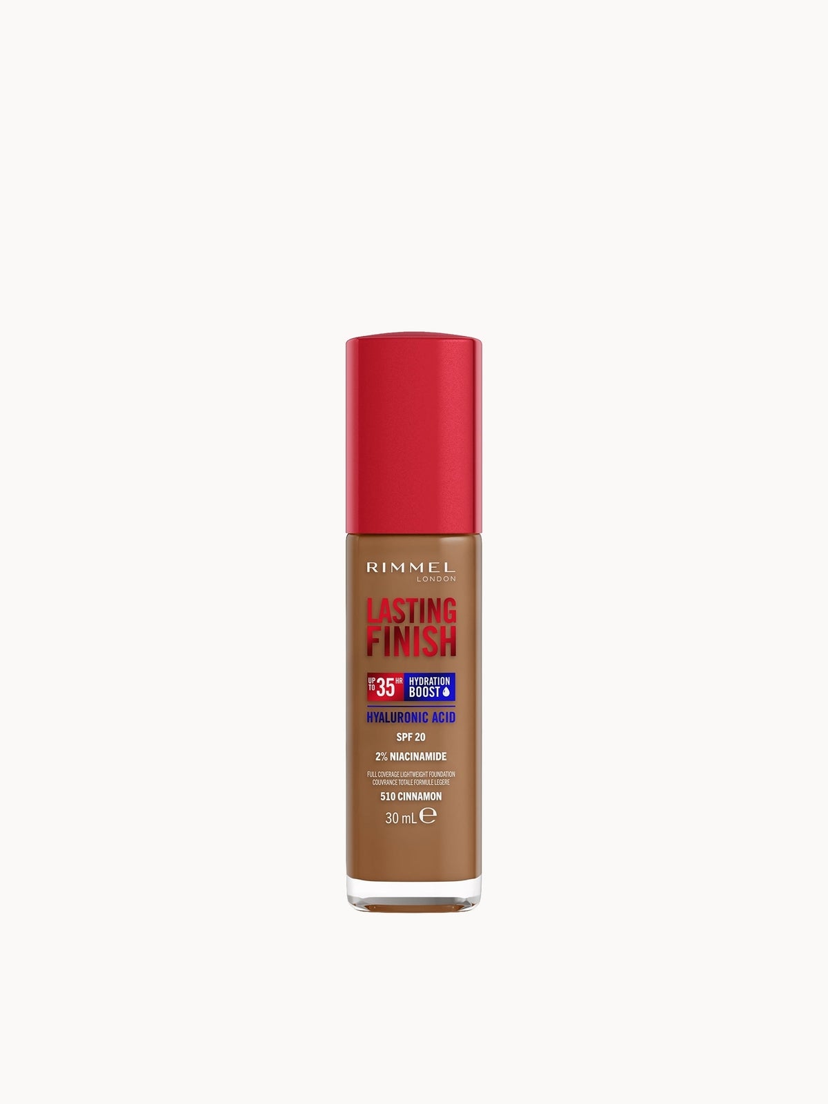 Rimmel Lasting Finish 35Hr Foundation 30ml (Various Shades) - 510 Cinnamon