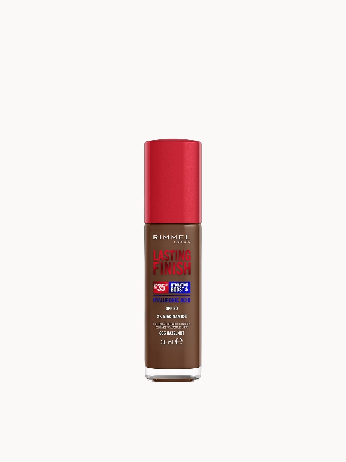 Rimmel Lasting Finish 35Hr Foundation 30ml (Various Shades) - 605 Hazelnut