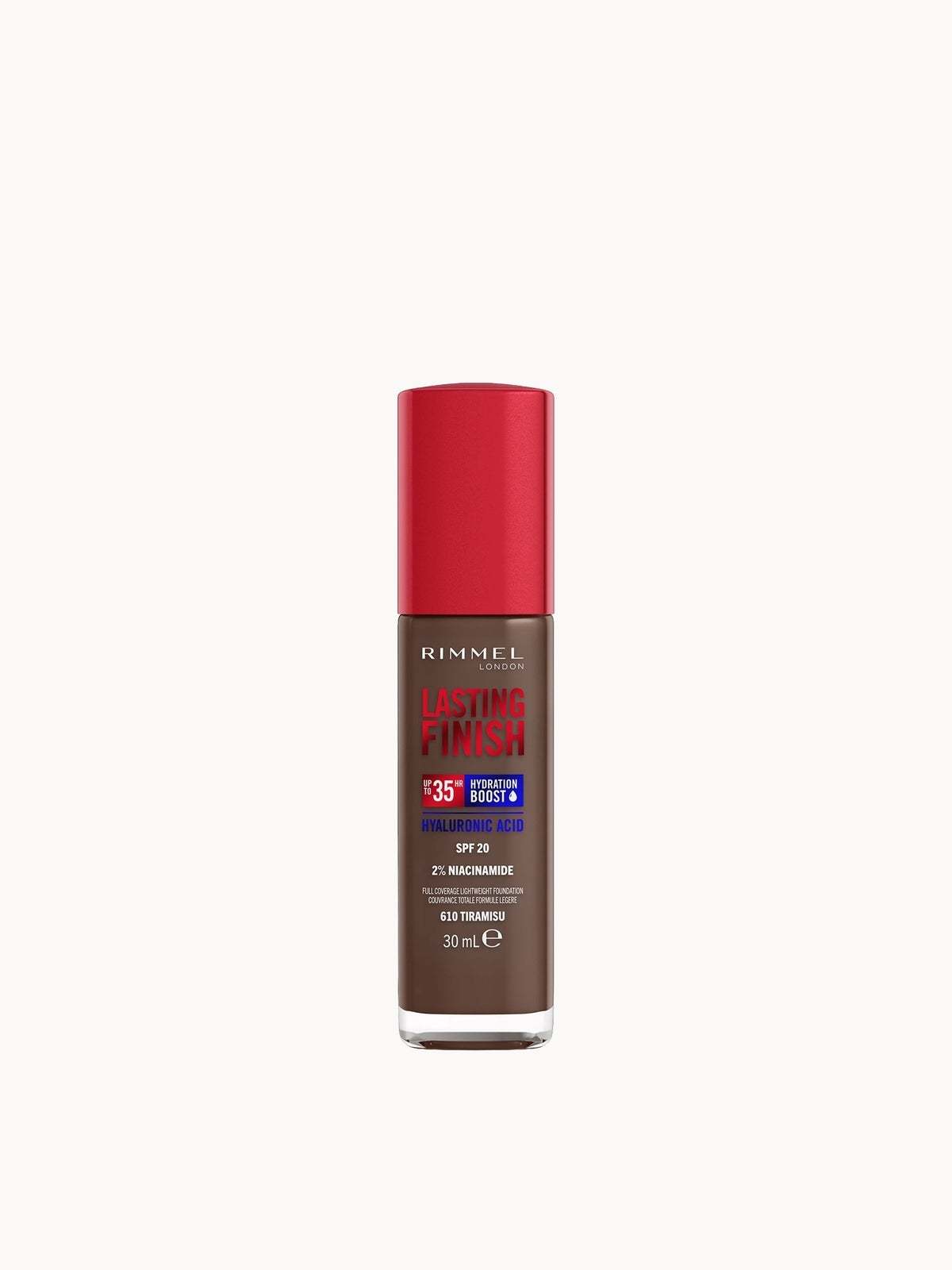 Rimmel Lasting Finish 35Hr Foundation 30ml (Various Shades) - 610 Tiramisu
