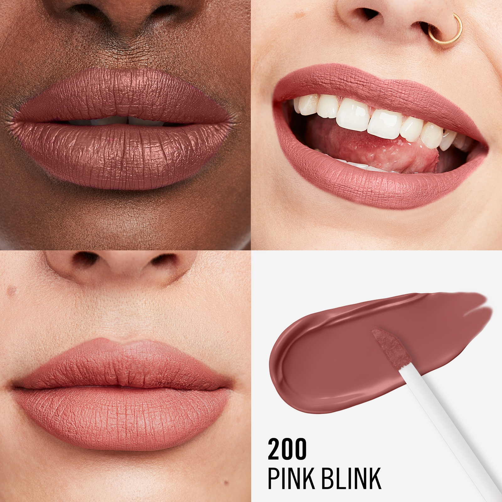 Thumbnail - Rimmel Lasting Mega Matte Liquid Lip - 200 Pink Blink