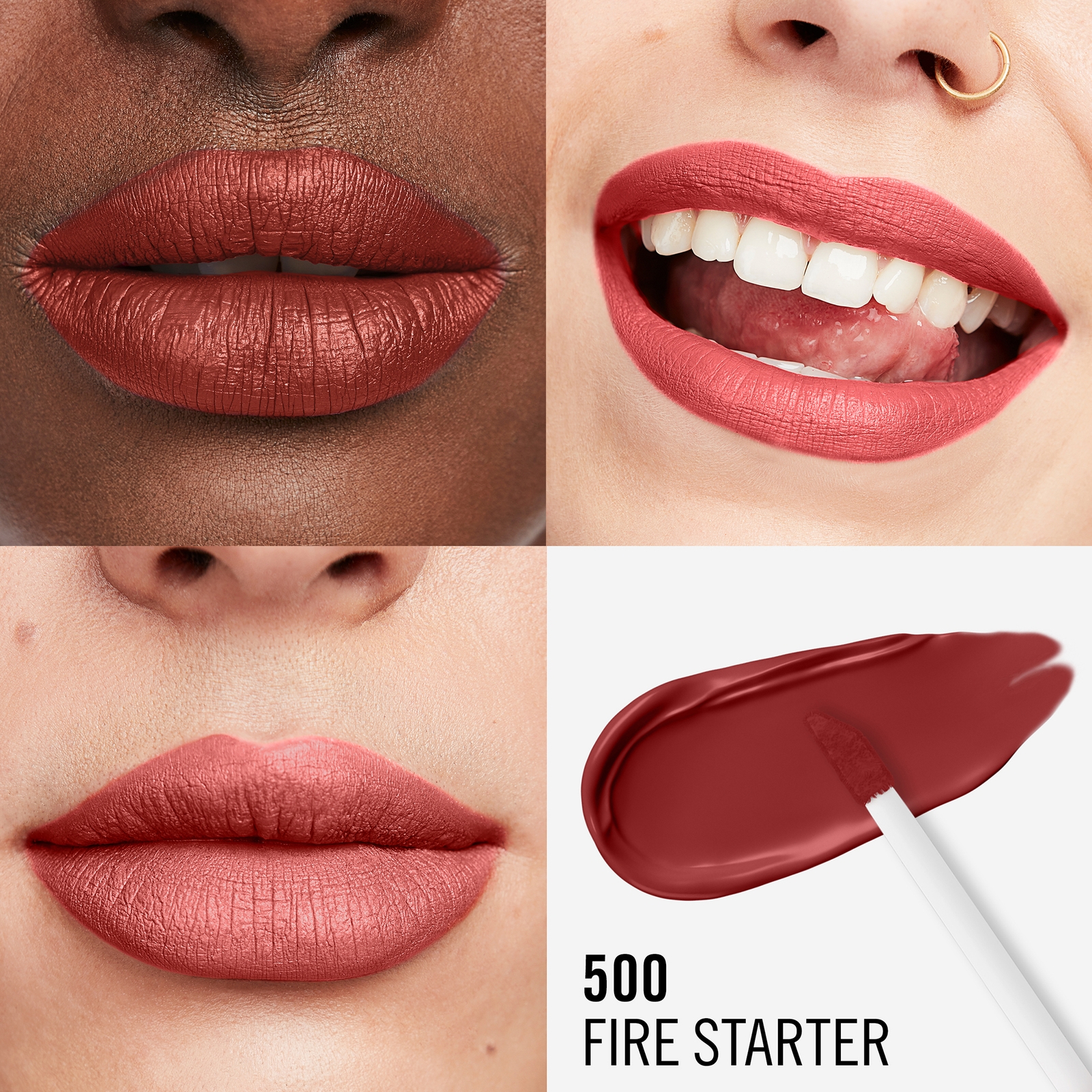 Thumbnail - Rimmel Lasting Mega Matte Liquid Lip - 500 Fire Starter