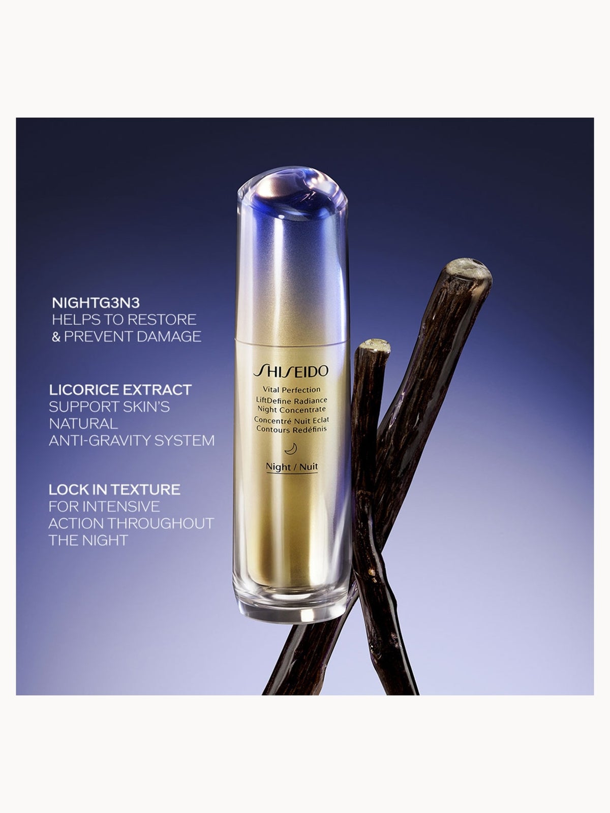 Shiseido Vital Perfection Night Concentrate 40ml, photo 4