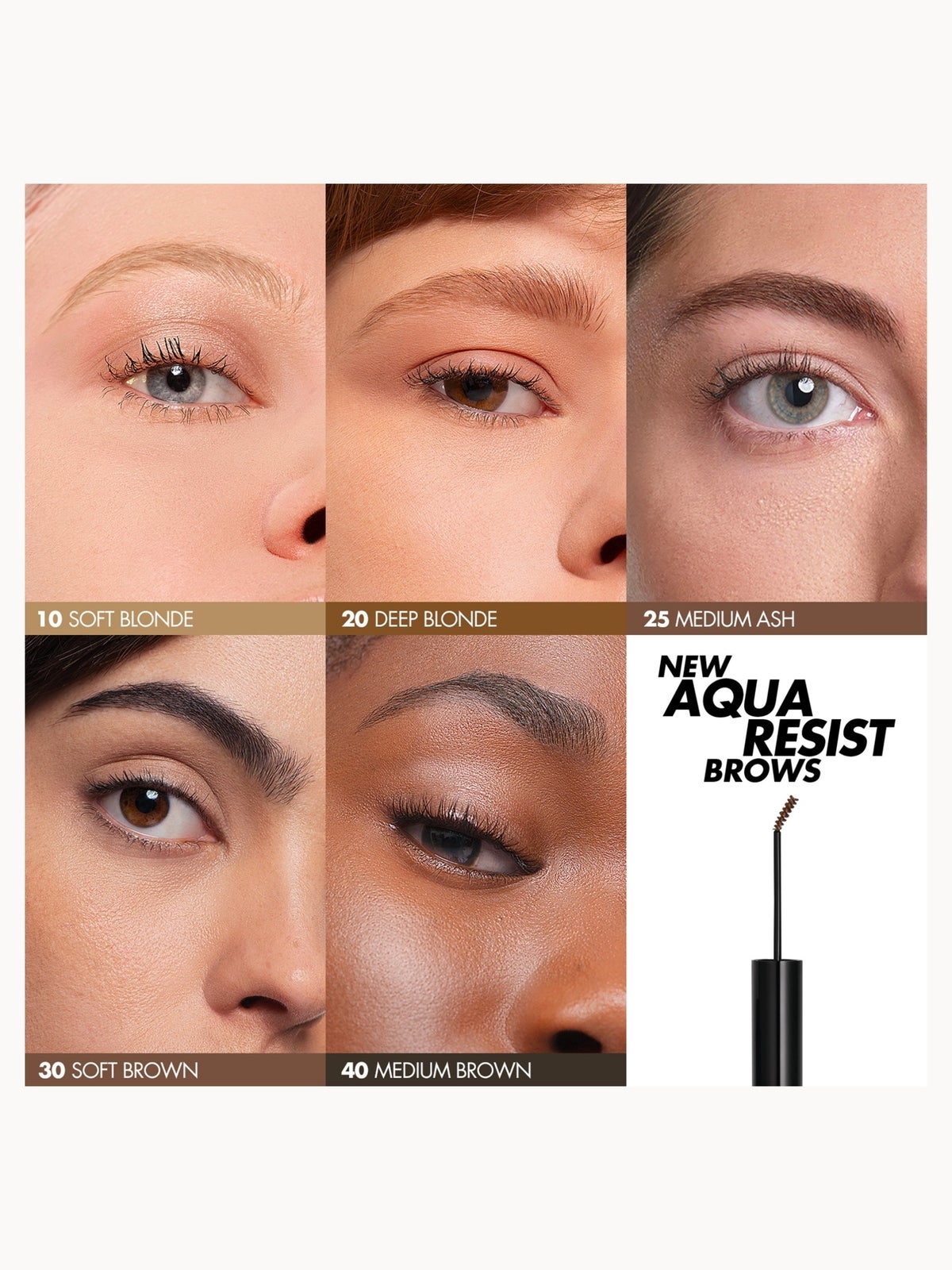 MAKE UP FOR EVER Aqua Resist Brow Fixer 3.5ml (Various Shades) - 25 - Medium Ash 2